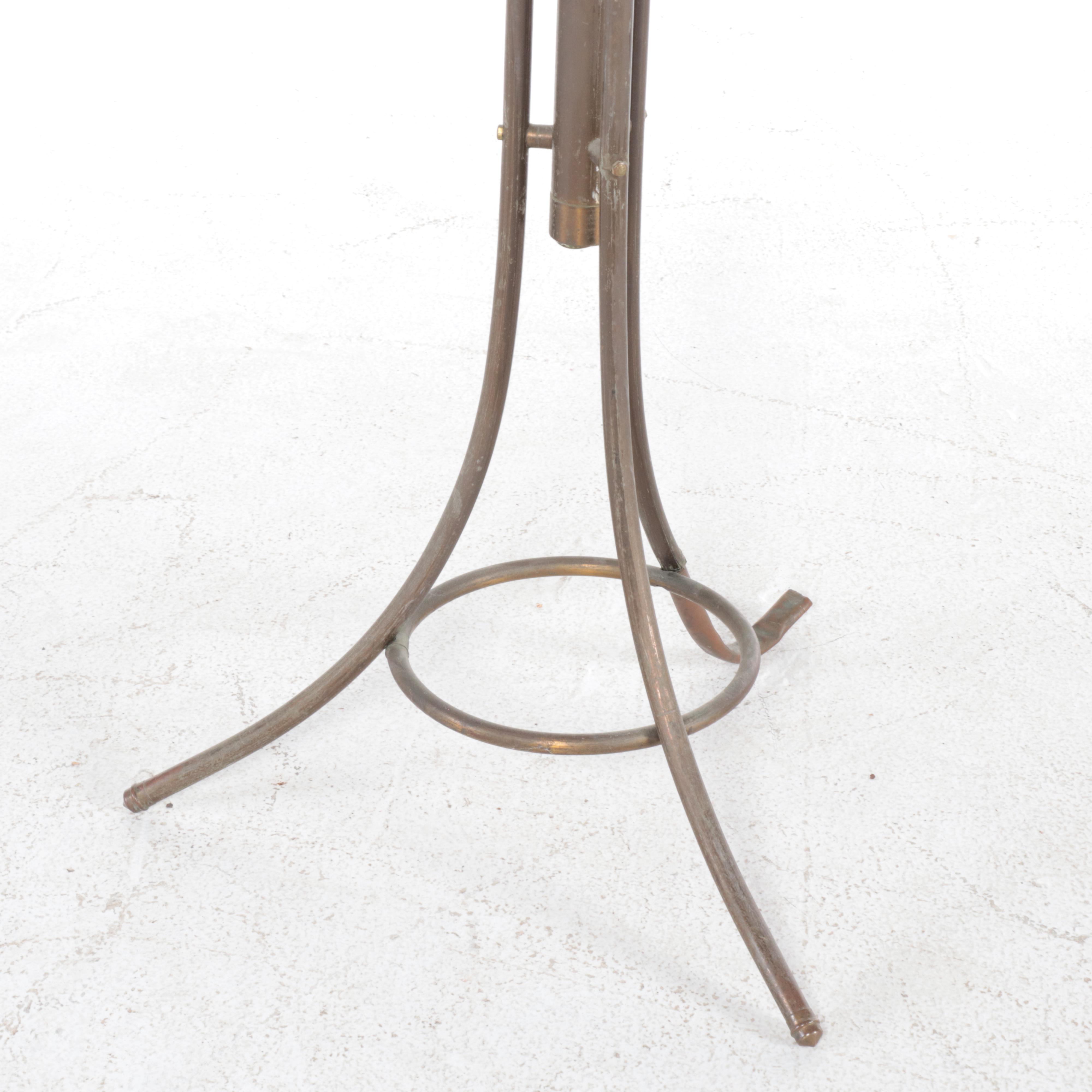 Victorian Style Metal Plated Coat Rack