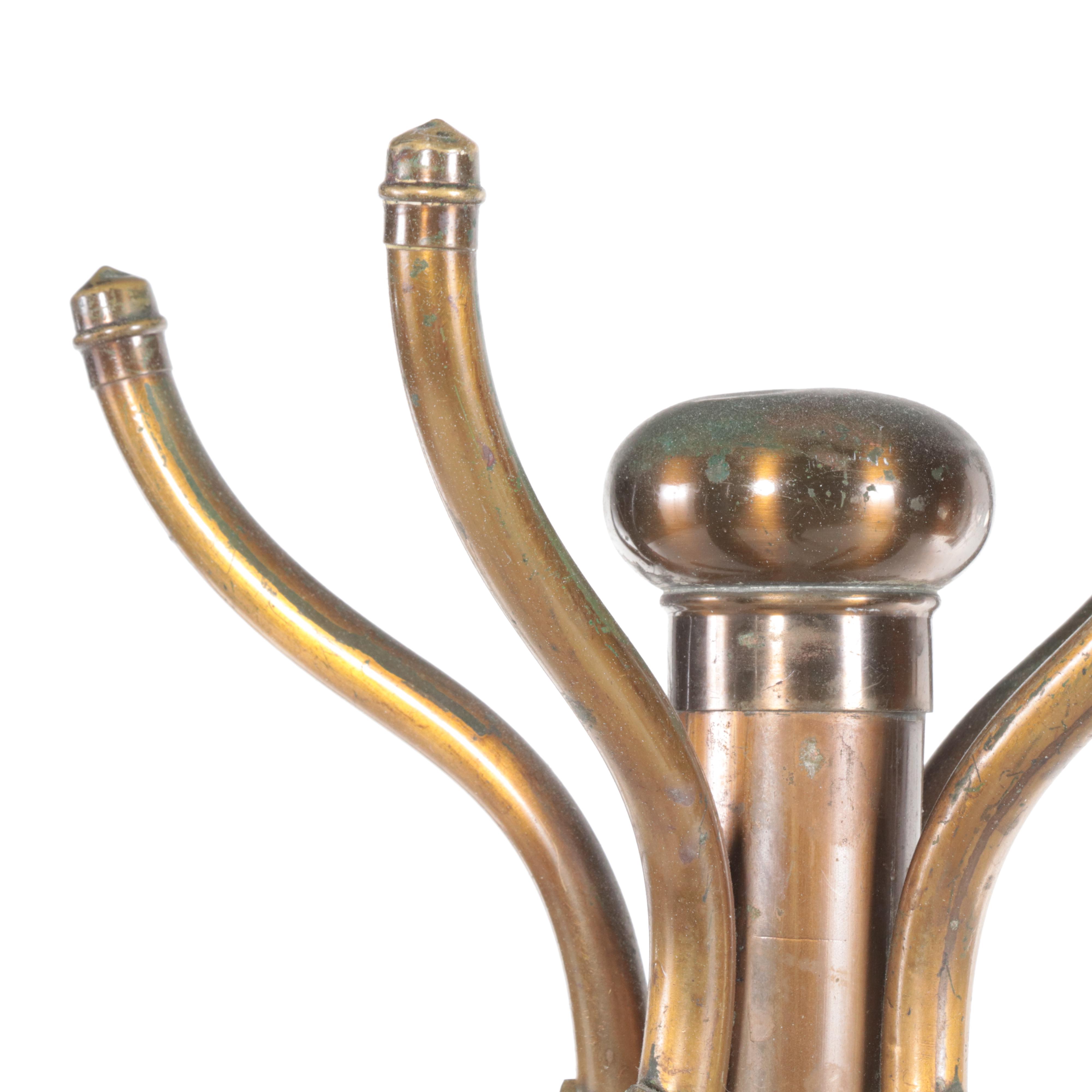 Victorian Style Metal Plated Coat Rack