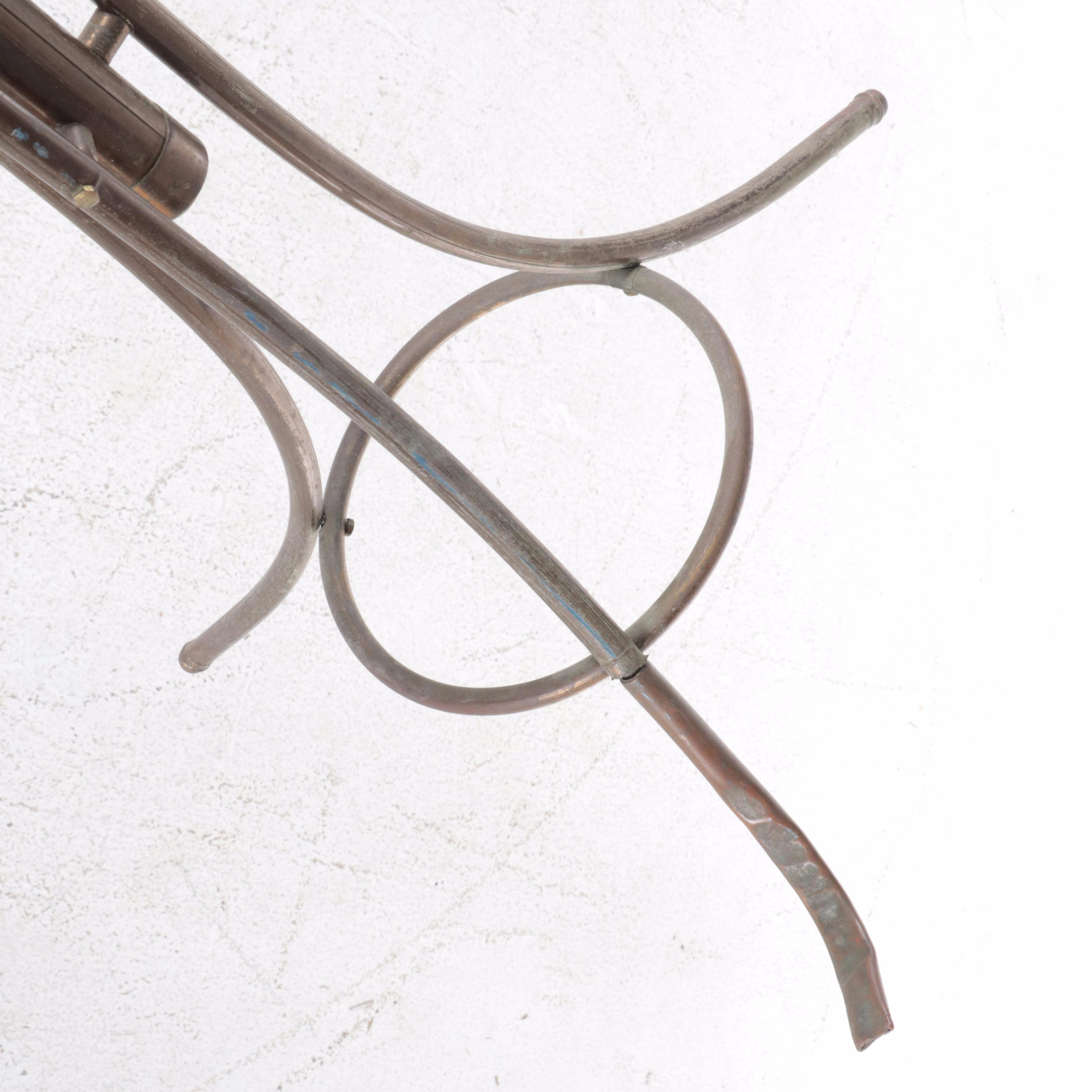 Victorian Style Metal Plated Coat Rack