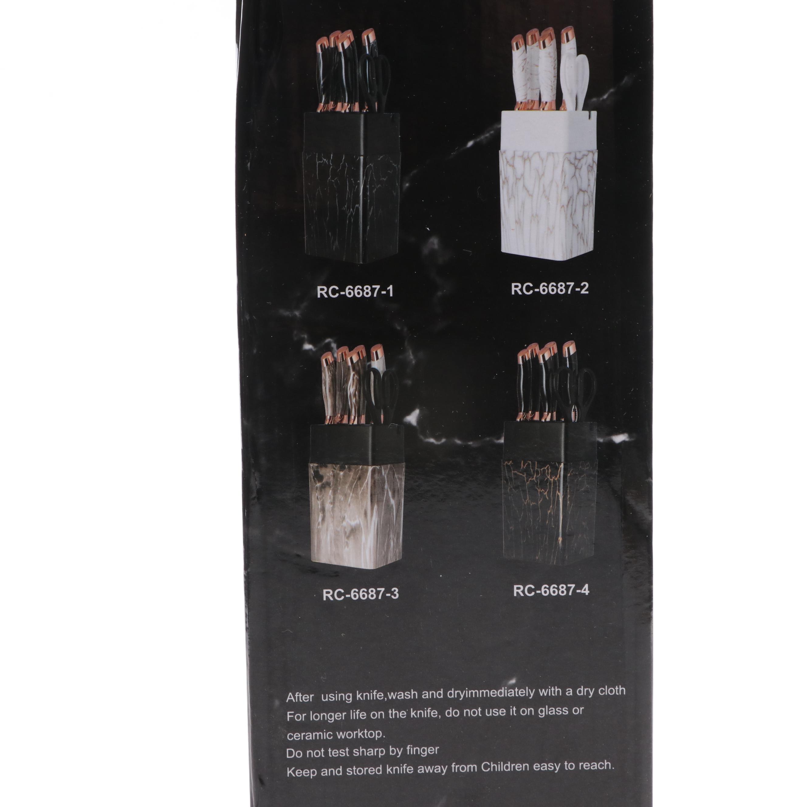 Evryealth Kitchen Knife Set with Cutlery Block