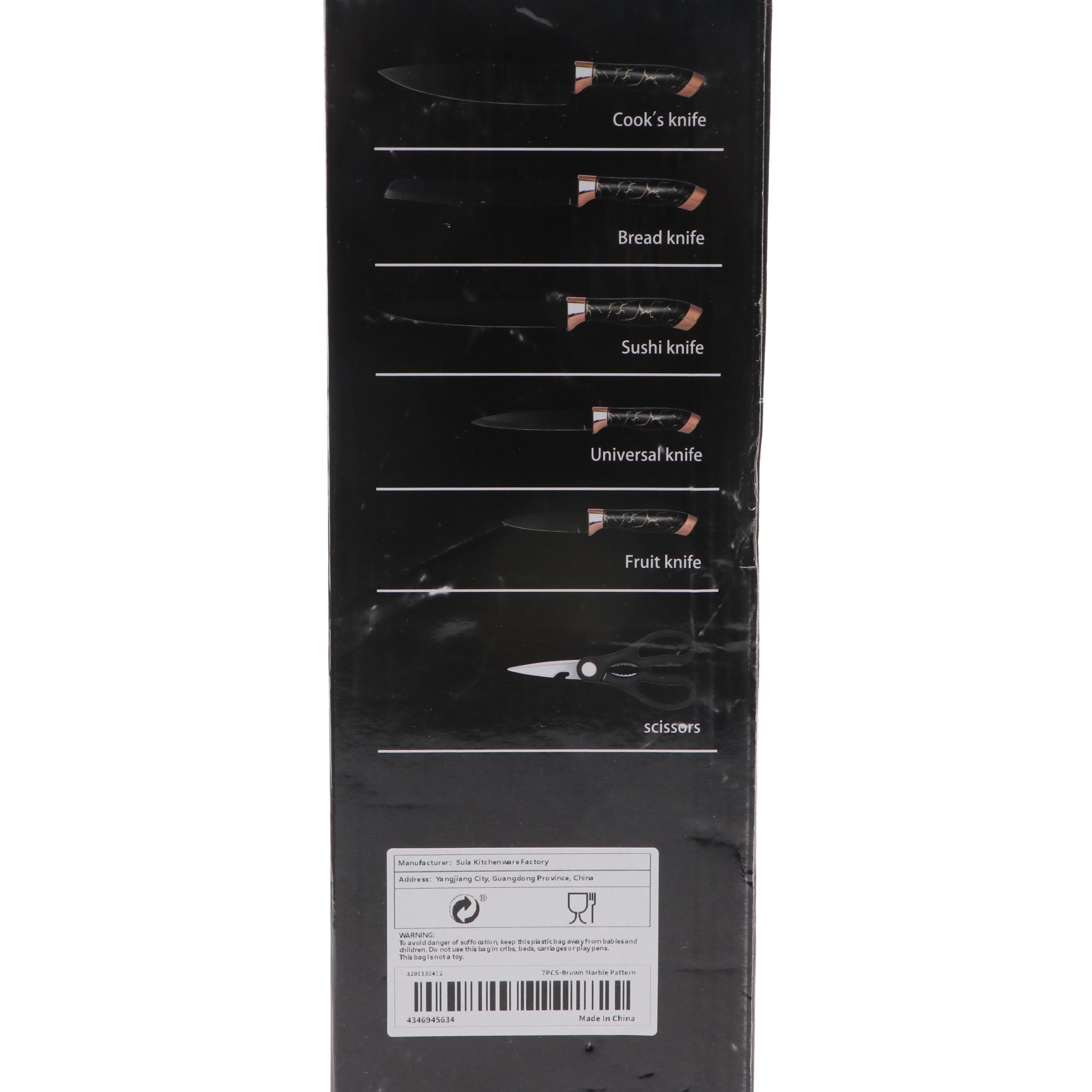 Evryealth Kitchen Knife Set with Cutlery Block