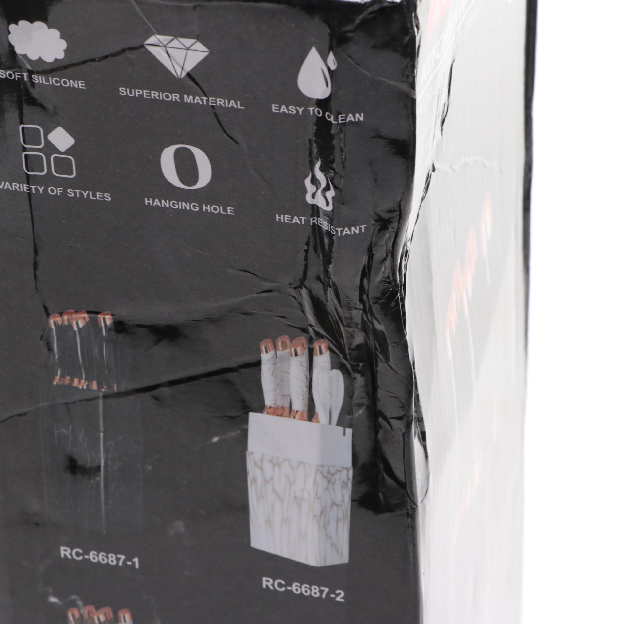 Evryealth Kitchen Knife Set with Cutlery Block