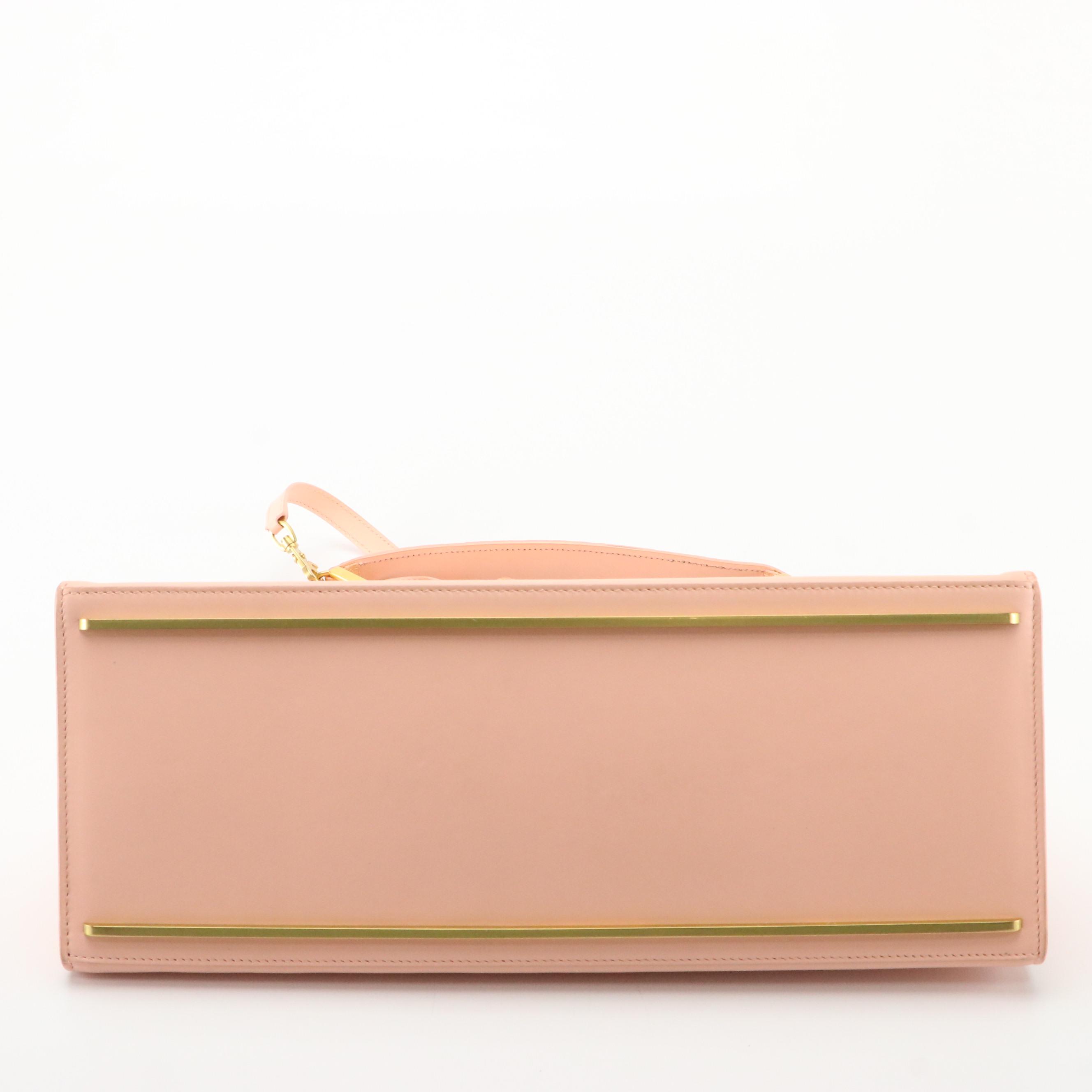 Balenciaga Le Dix Cartable Bag in Smooth Calfskin Leather with Stingray Trim