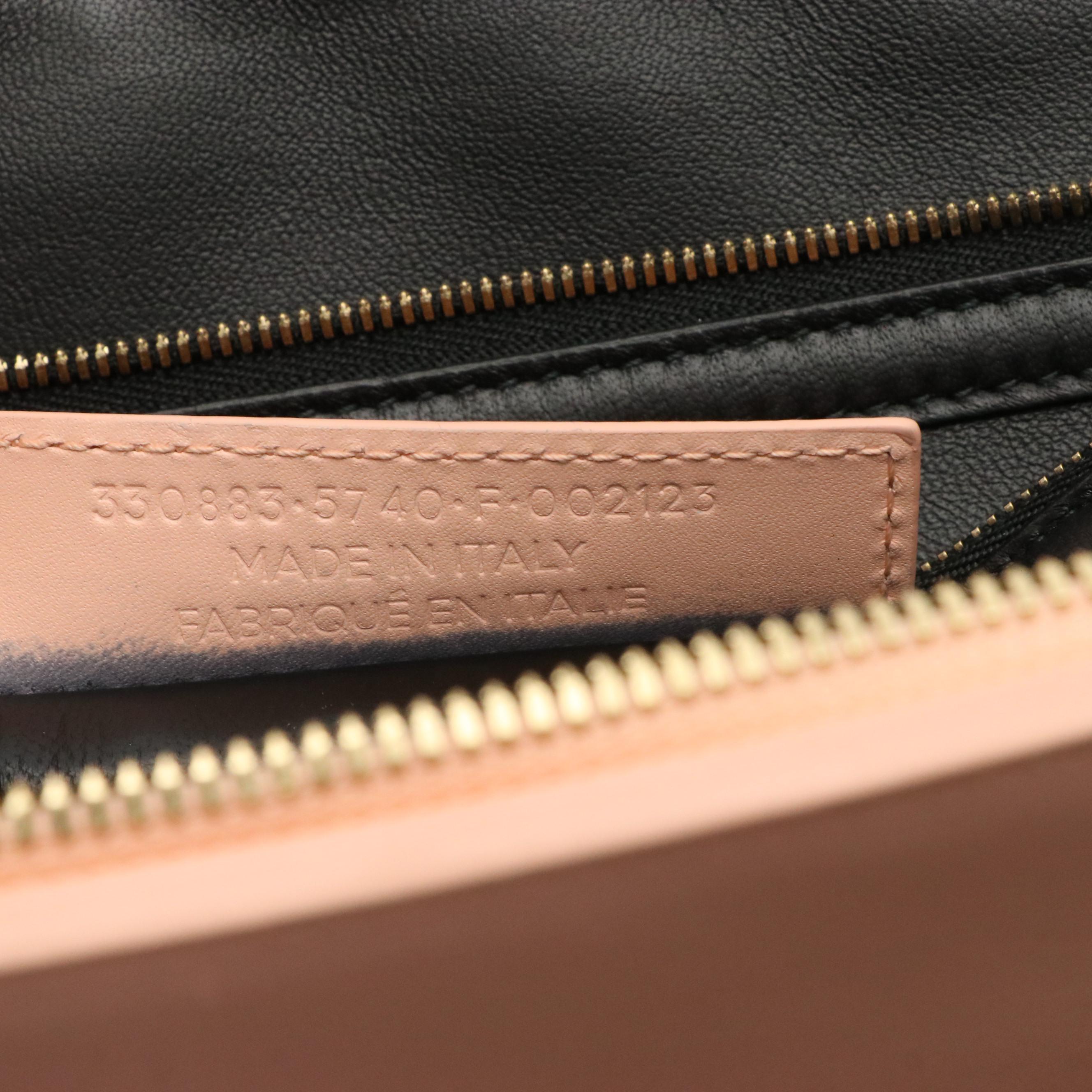 Balenciaga Le Dix Cartable Bag in Smooth Calfskin Leather with Stingray Trim