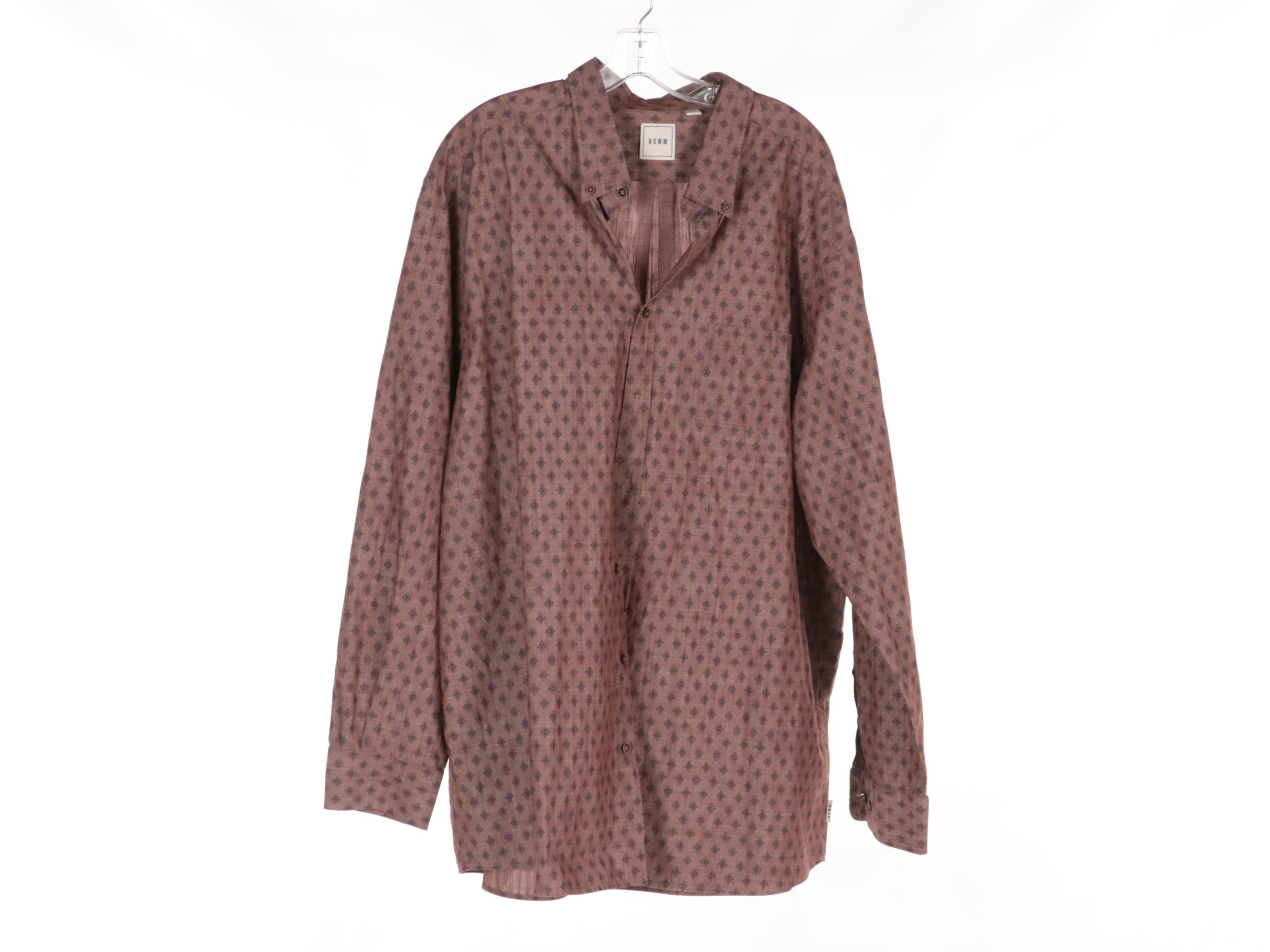 Men's Zipper-Front Jacket and Cotton Button-Down Shirts