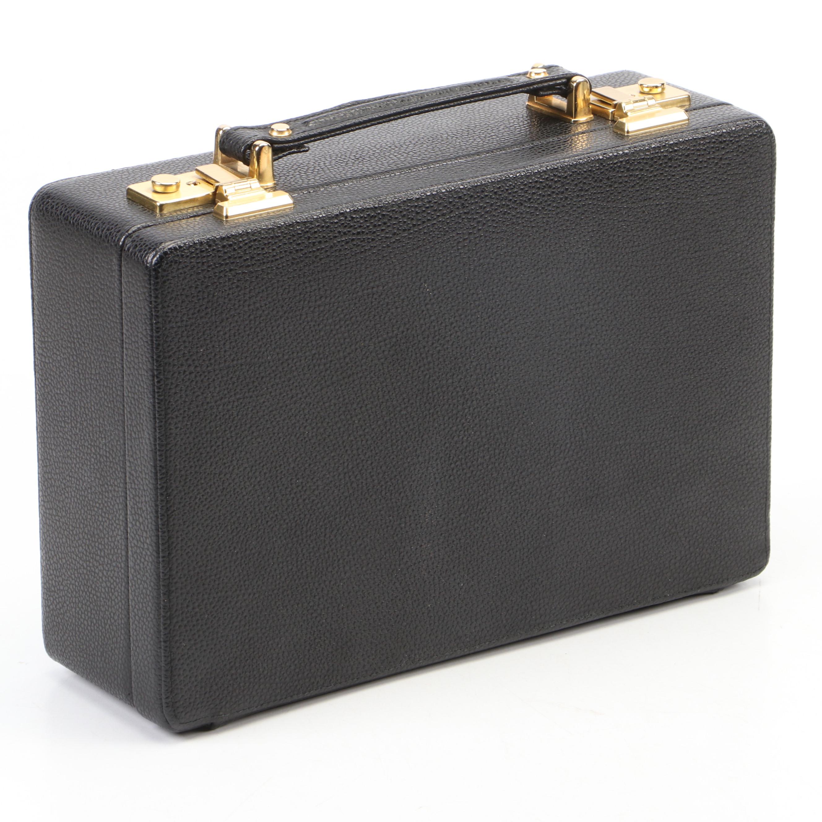 Scully & Scully Italian Leather Travel Jewelry Box