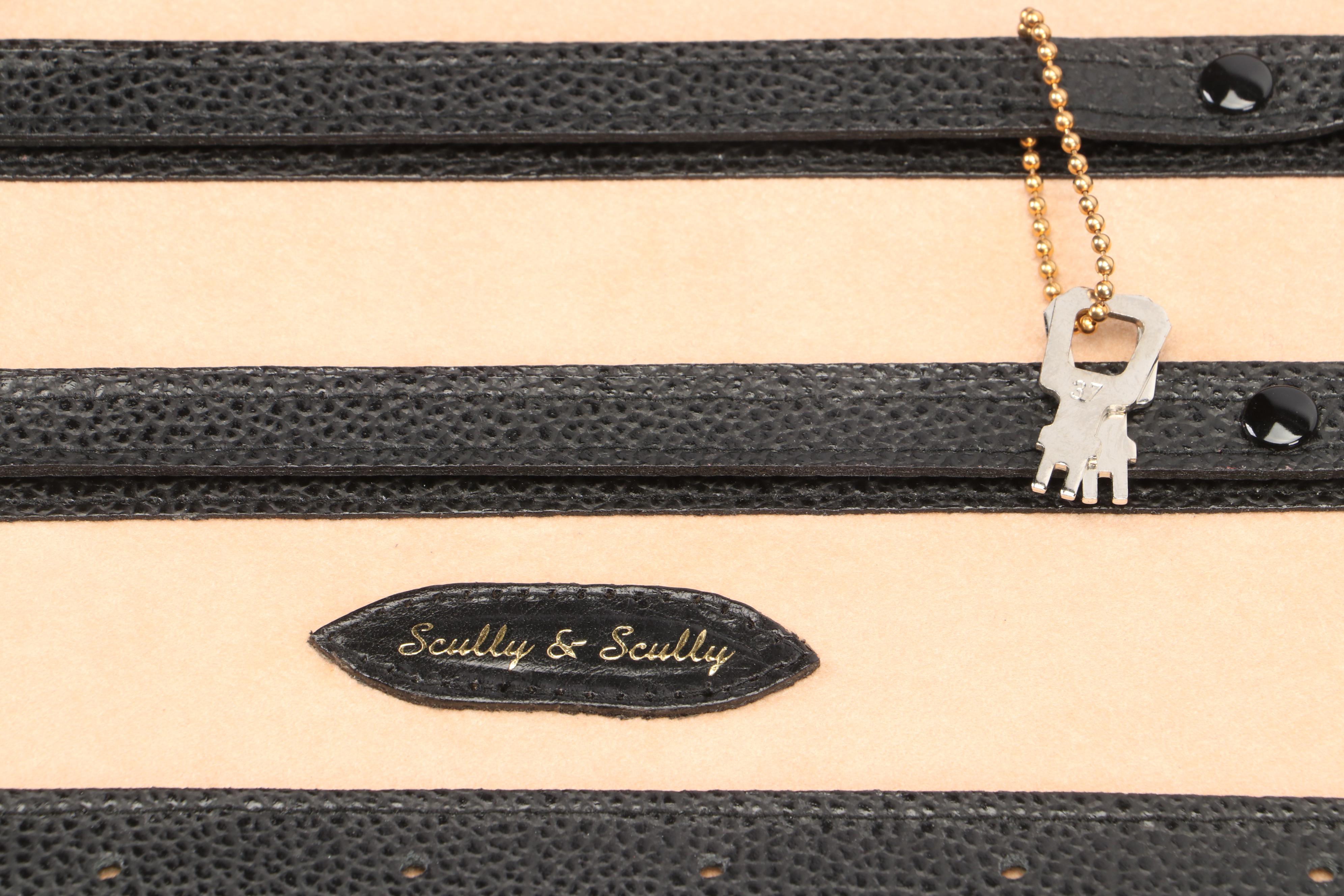 Scully & Scully Italian Leather Travel Jewelry Box