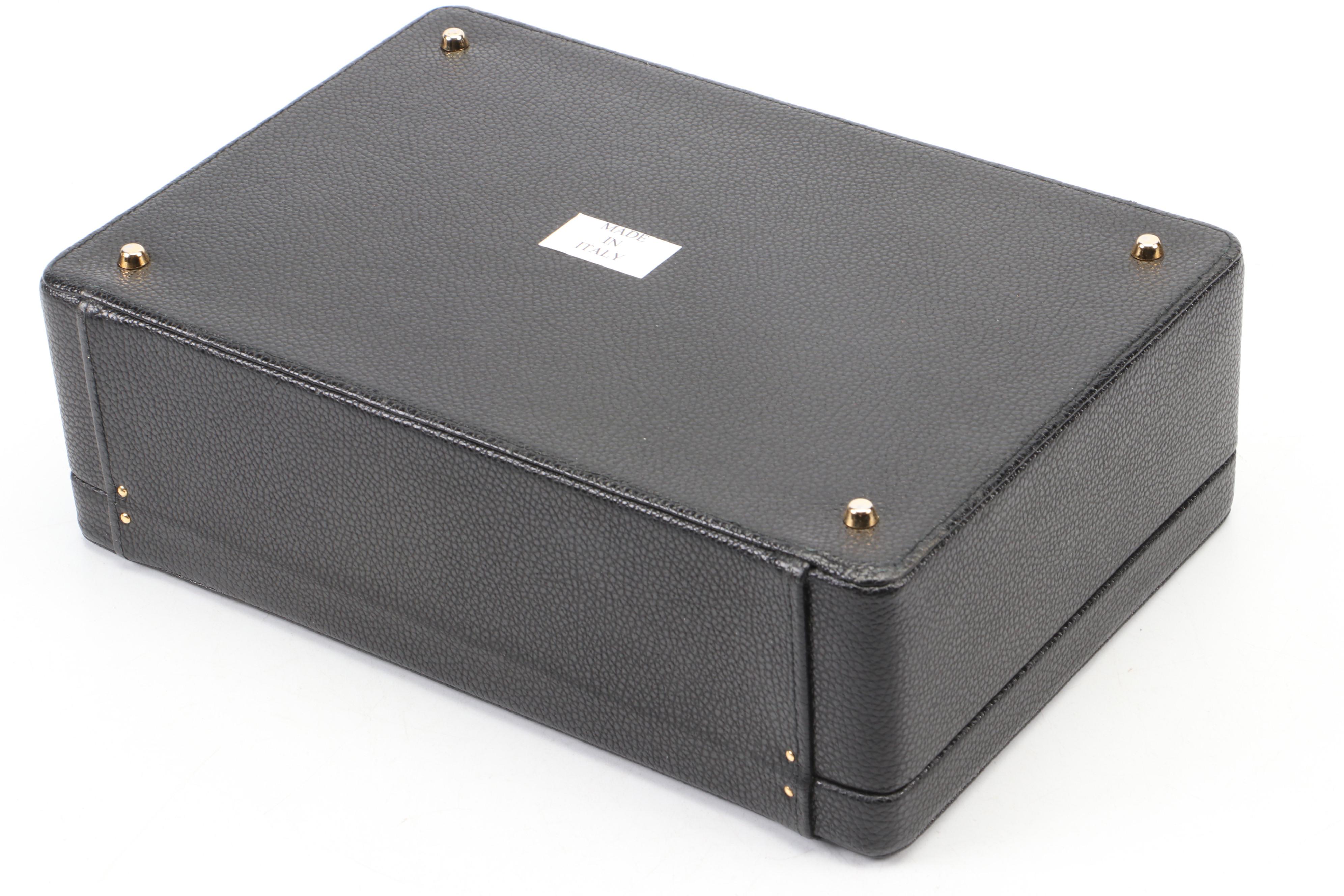 Scully & Scully Italian Leather Travel Jewelry Box
