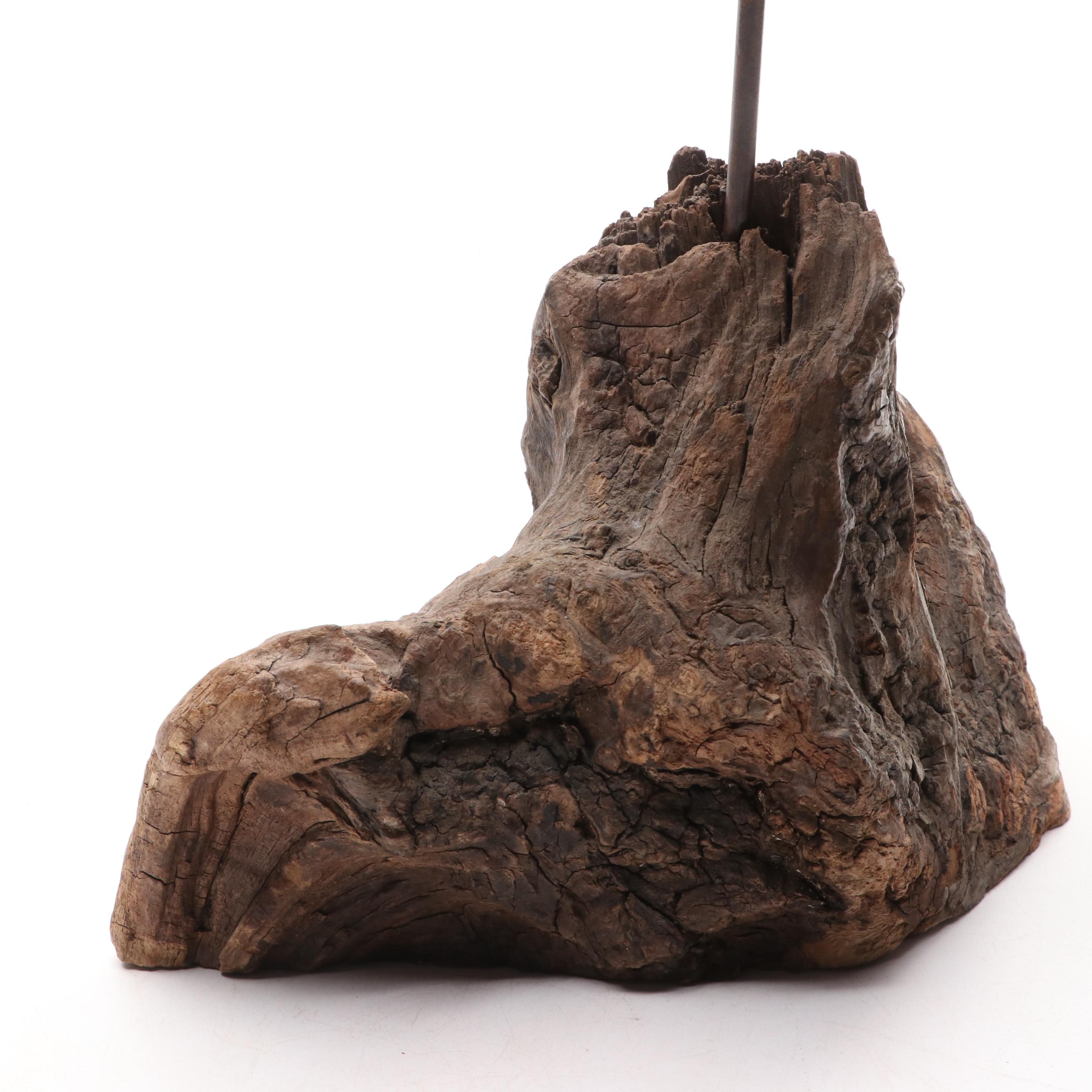 Carved Wooden Duck Sculpture by R. Brandt, 1988