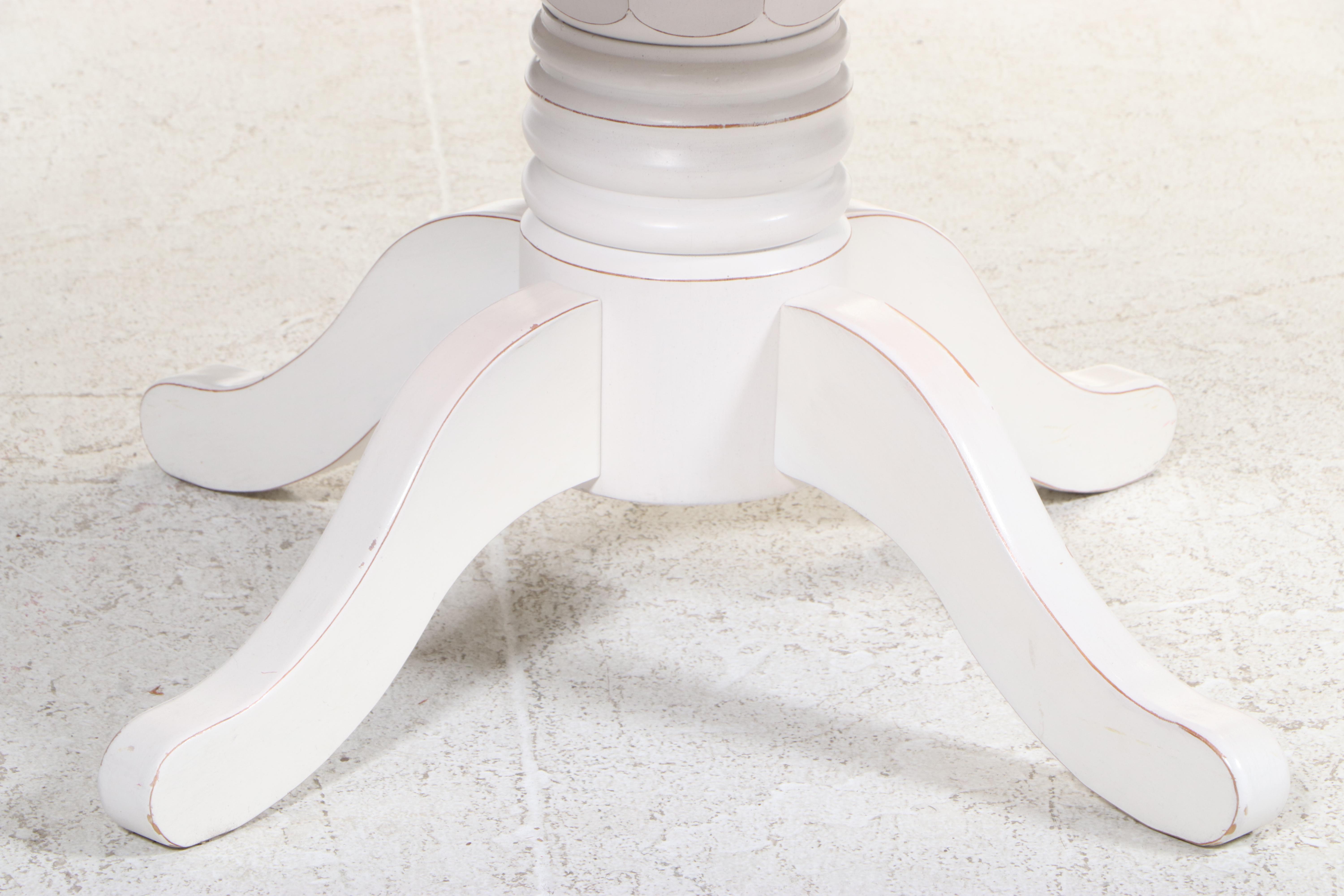 Five-Piece King Jade Furniture Co. Farmhouse Style White-Painted Dining Set