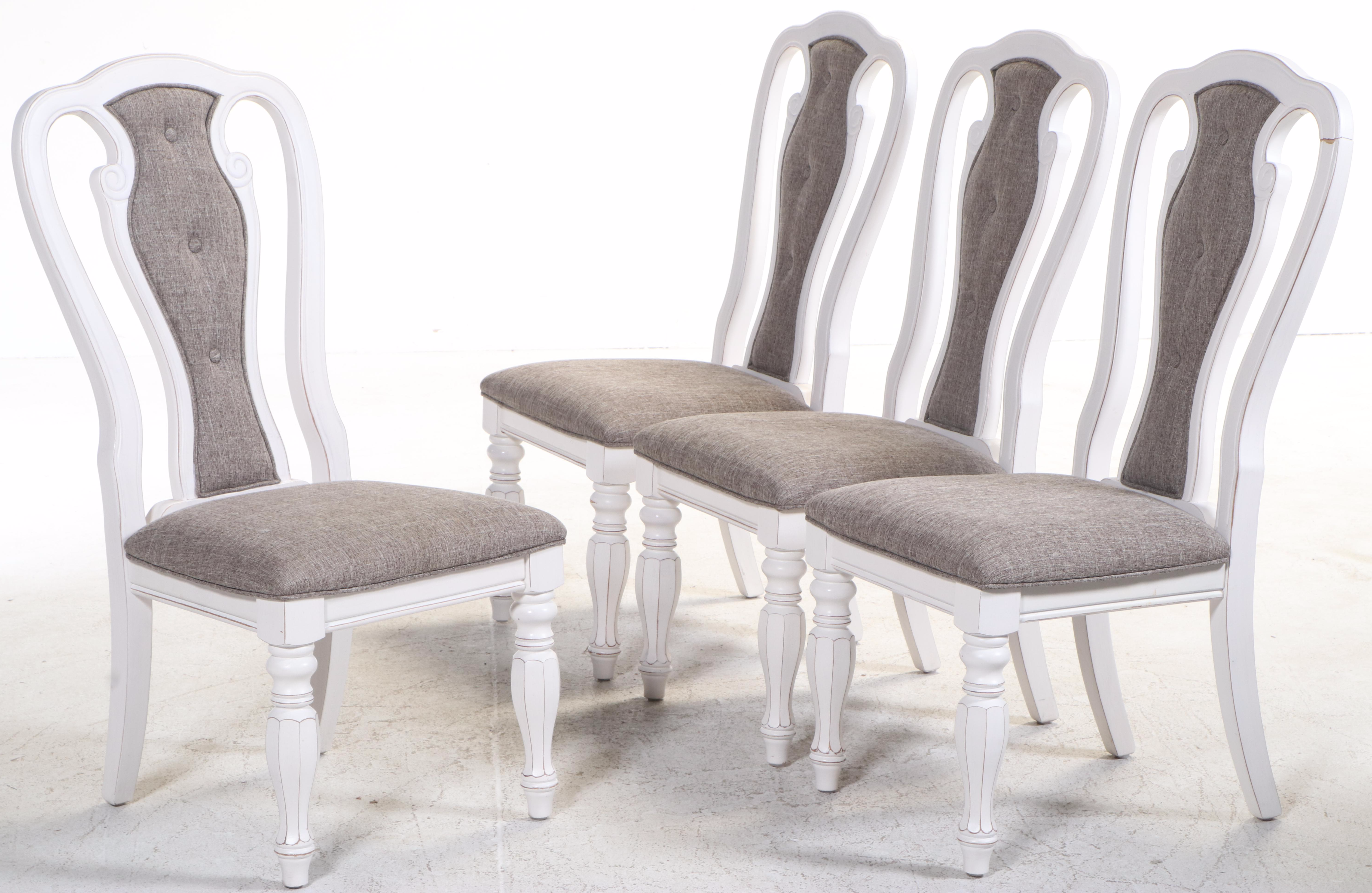 Five-Piece King Jade Furniture Co. Farmhouse Style White-Painted Dining Set