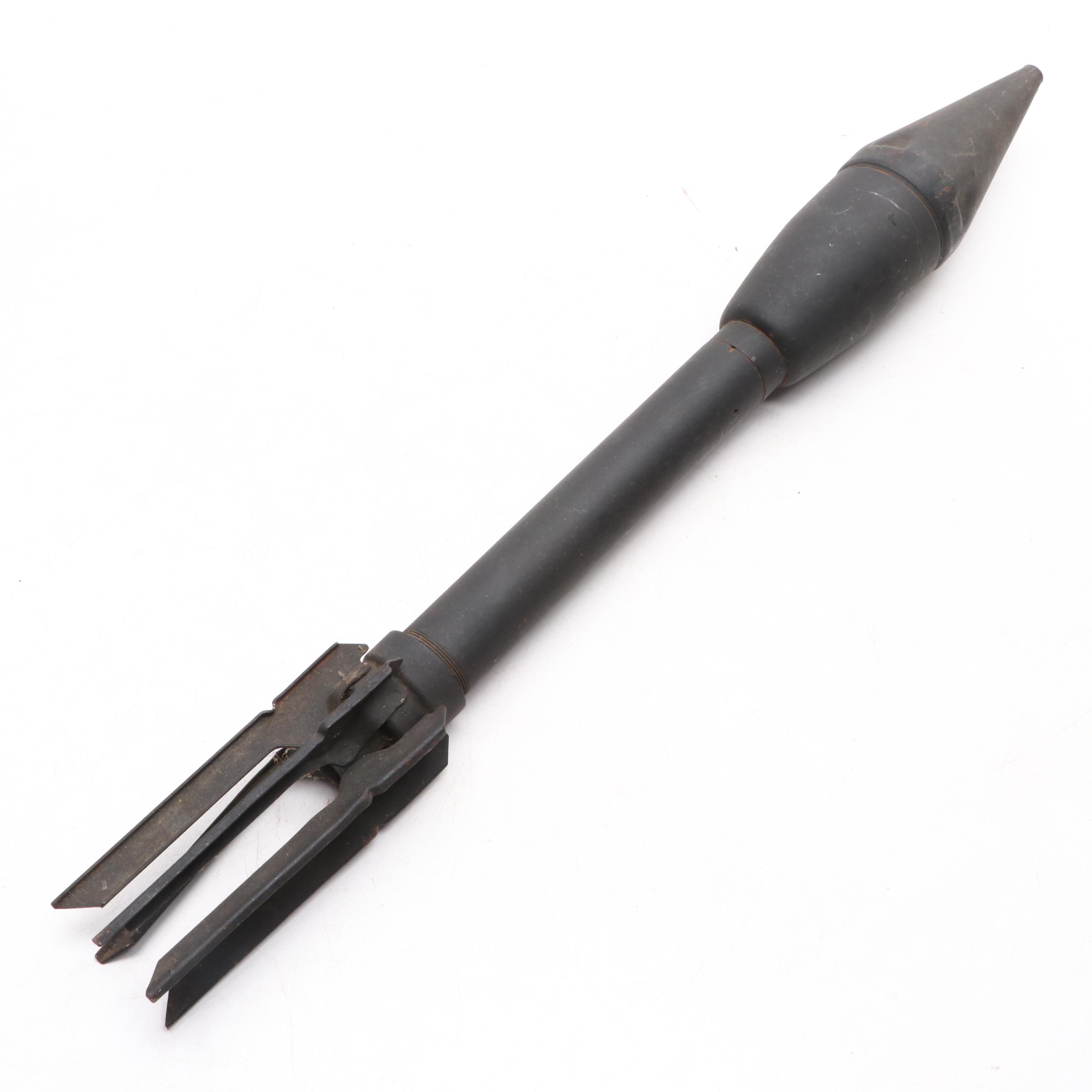 World War II Era M6A1 Inert Anti-Tank Rocket Shell and M16 Shell