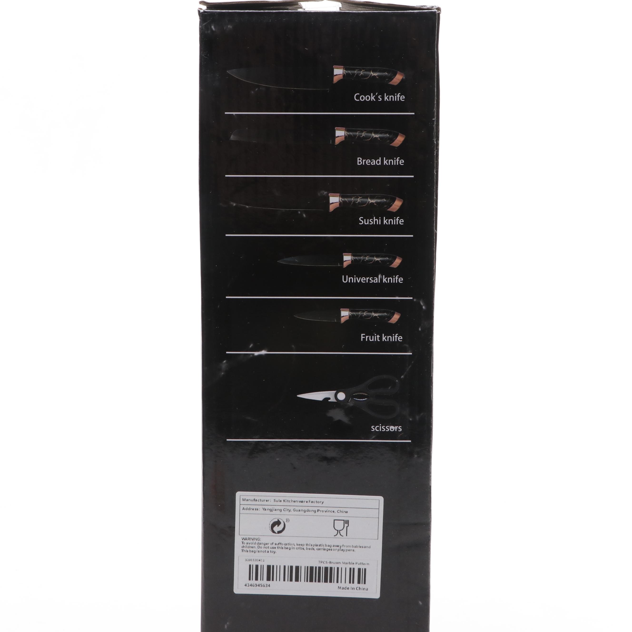 Evryealth Kitchen Knife Set with Cutlery Block