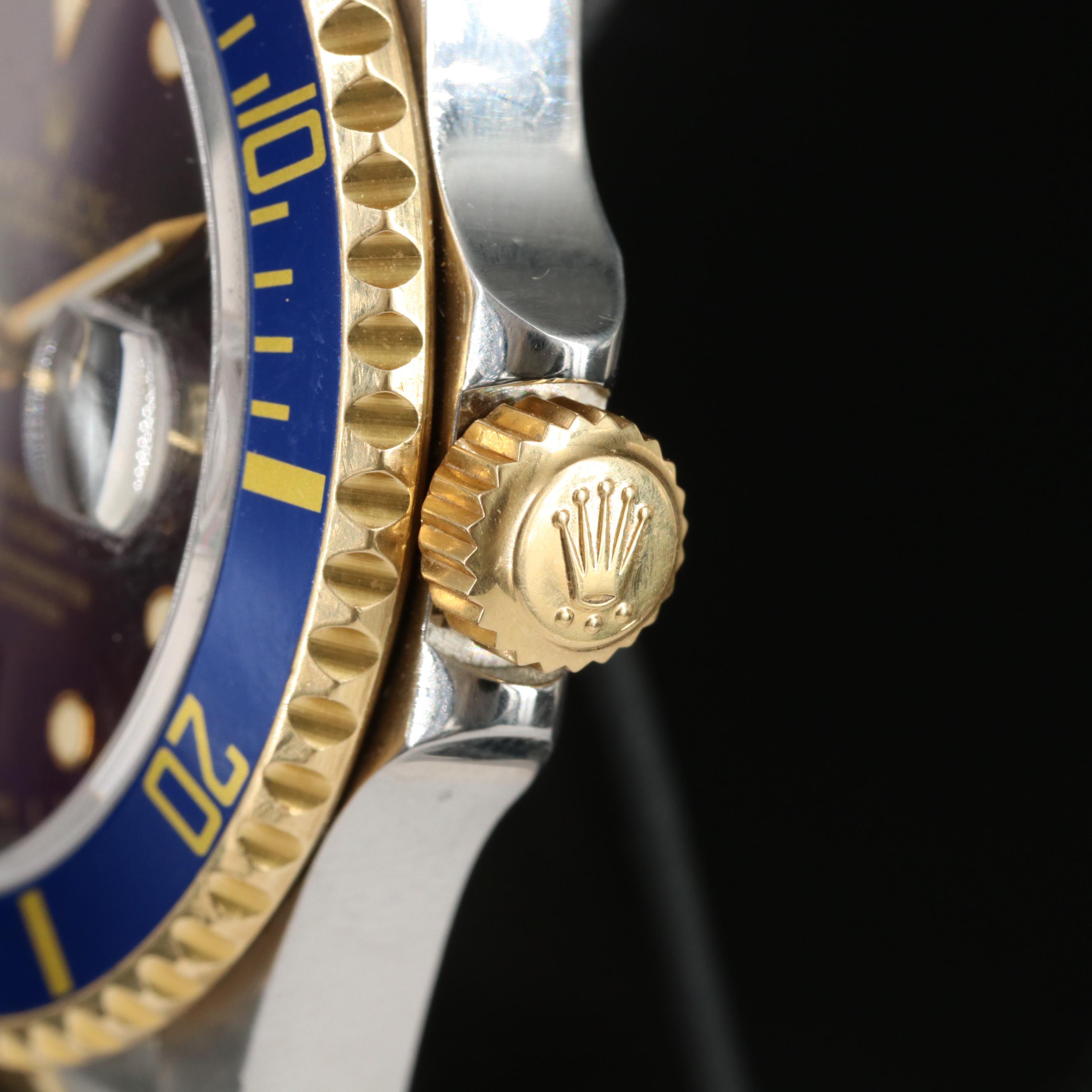 1990 Rolex Submariner Blue Dial Two-Tone Oyster Watch