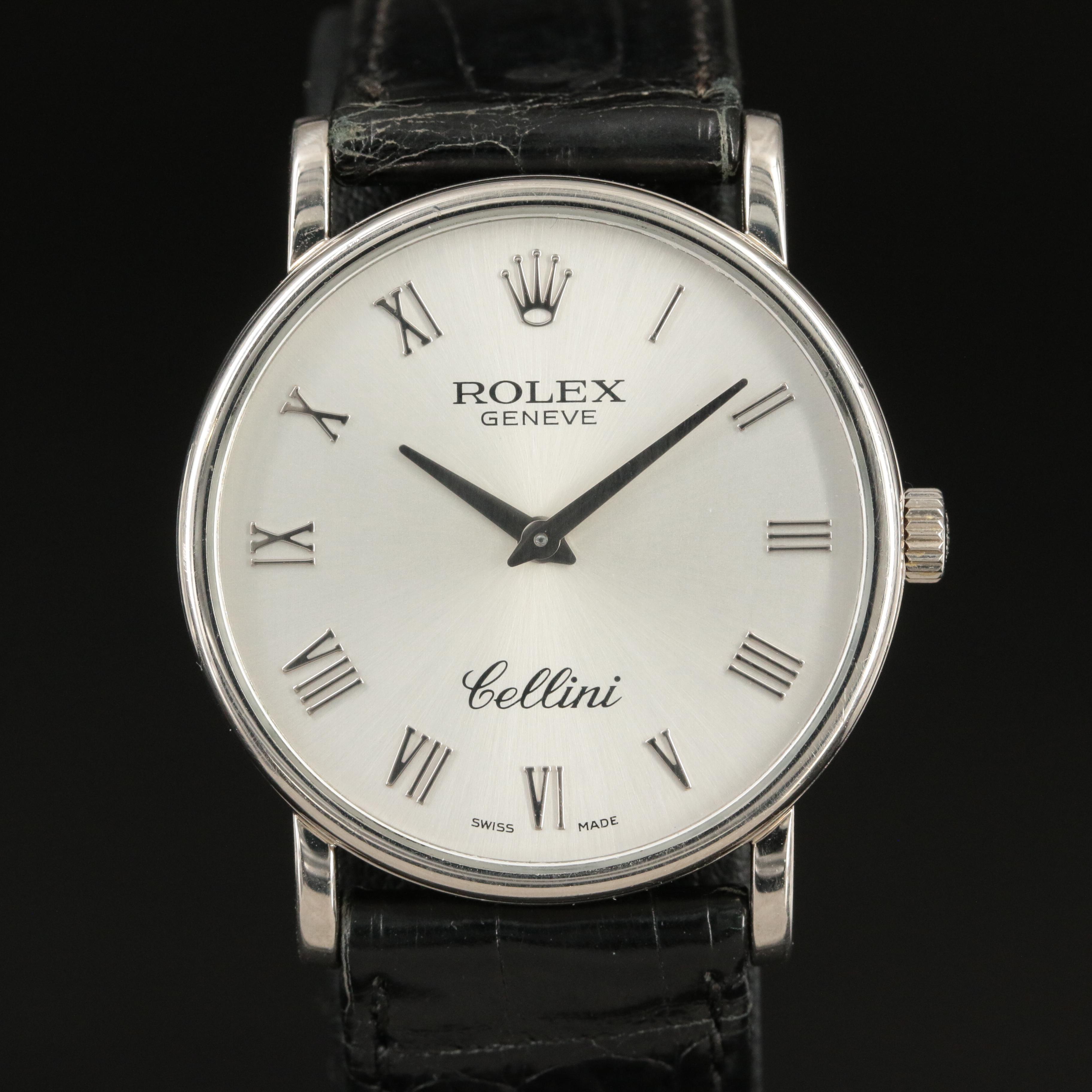 2005 18K Rolex Cellini Stem Wind Watch