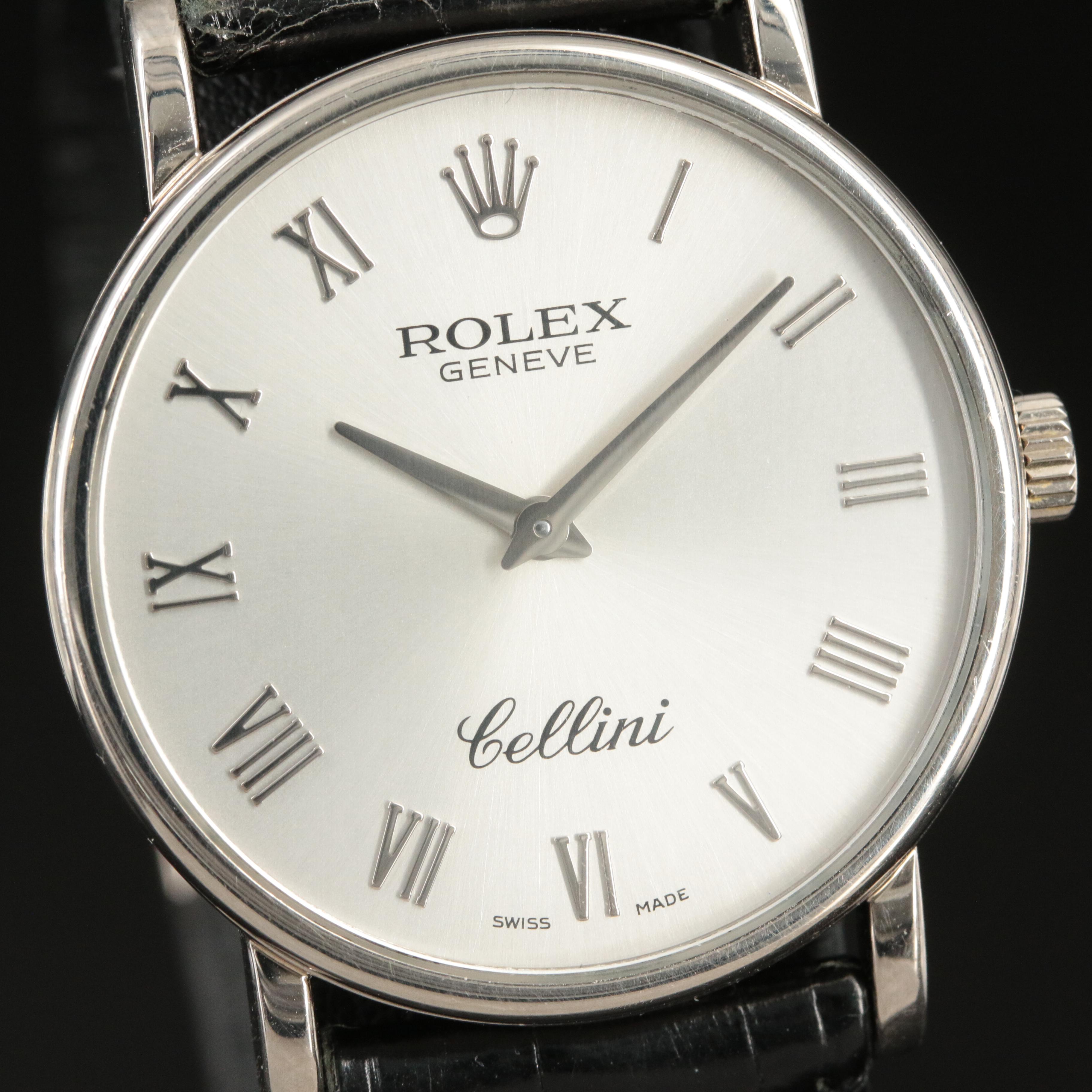 2005 18K Rolex Cellini Stem Wind Watch