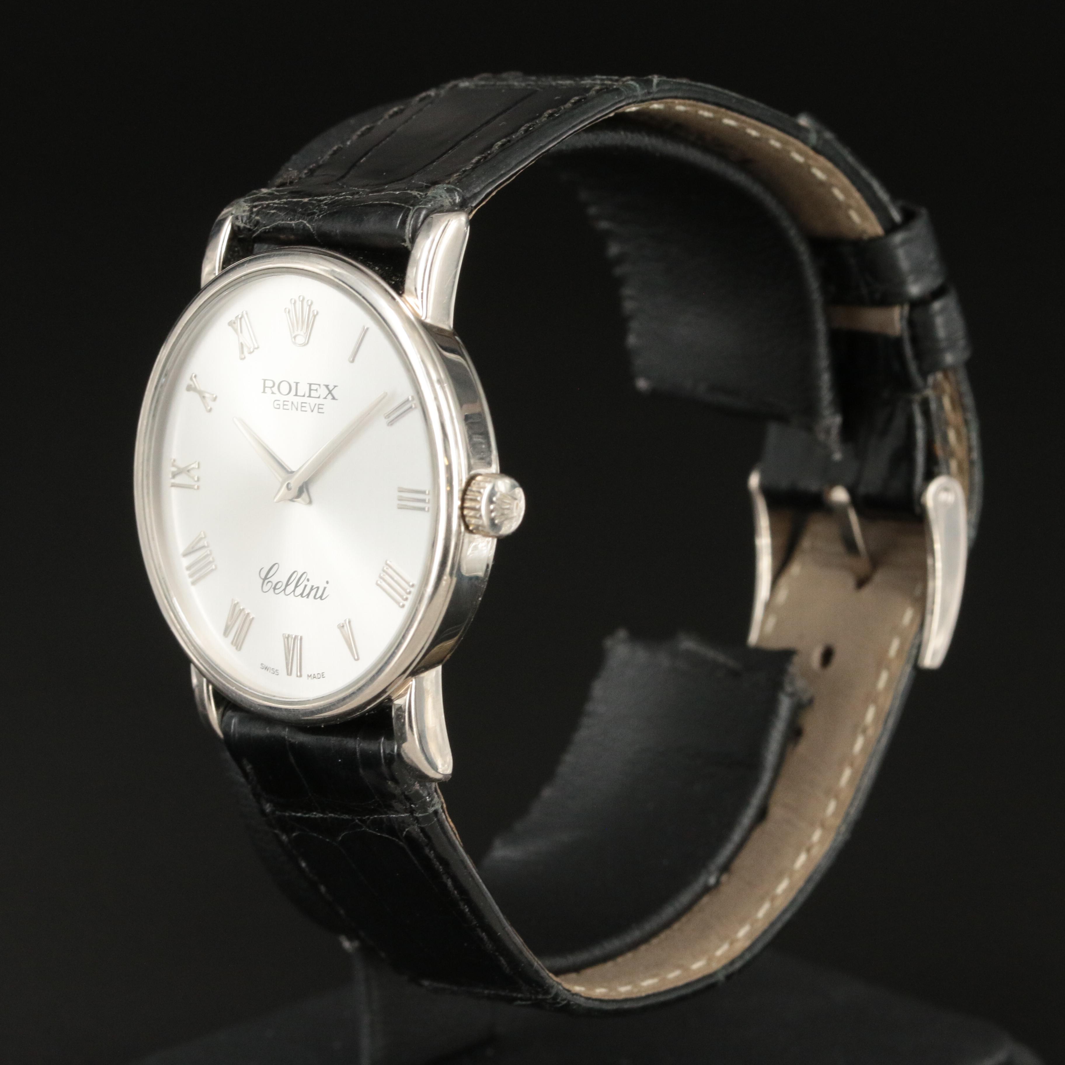 2005 18K Rolex Cellini Stem Wind Watch