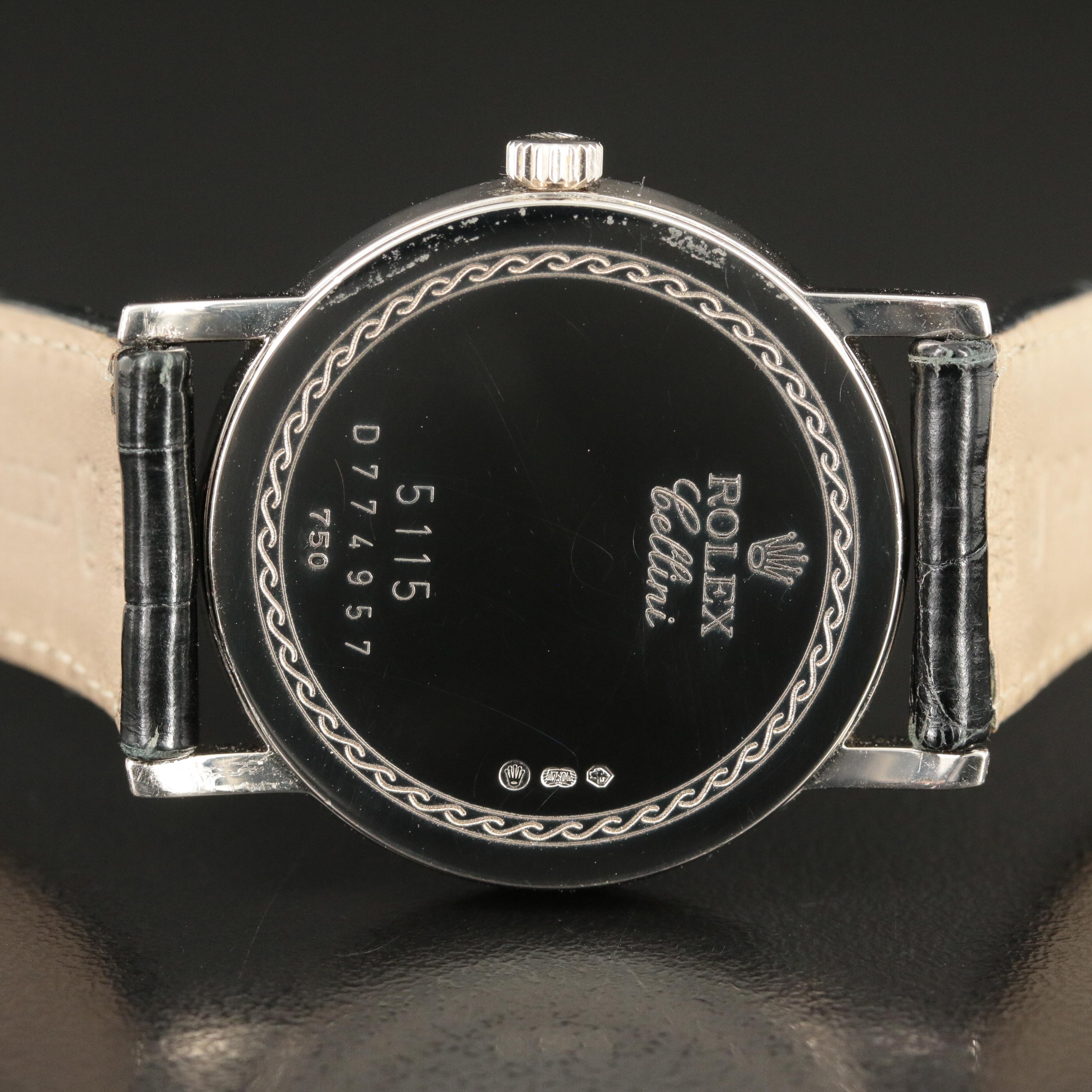 2005 18K Rolex Cellini Stem Wind Watch