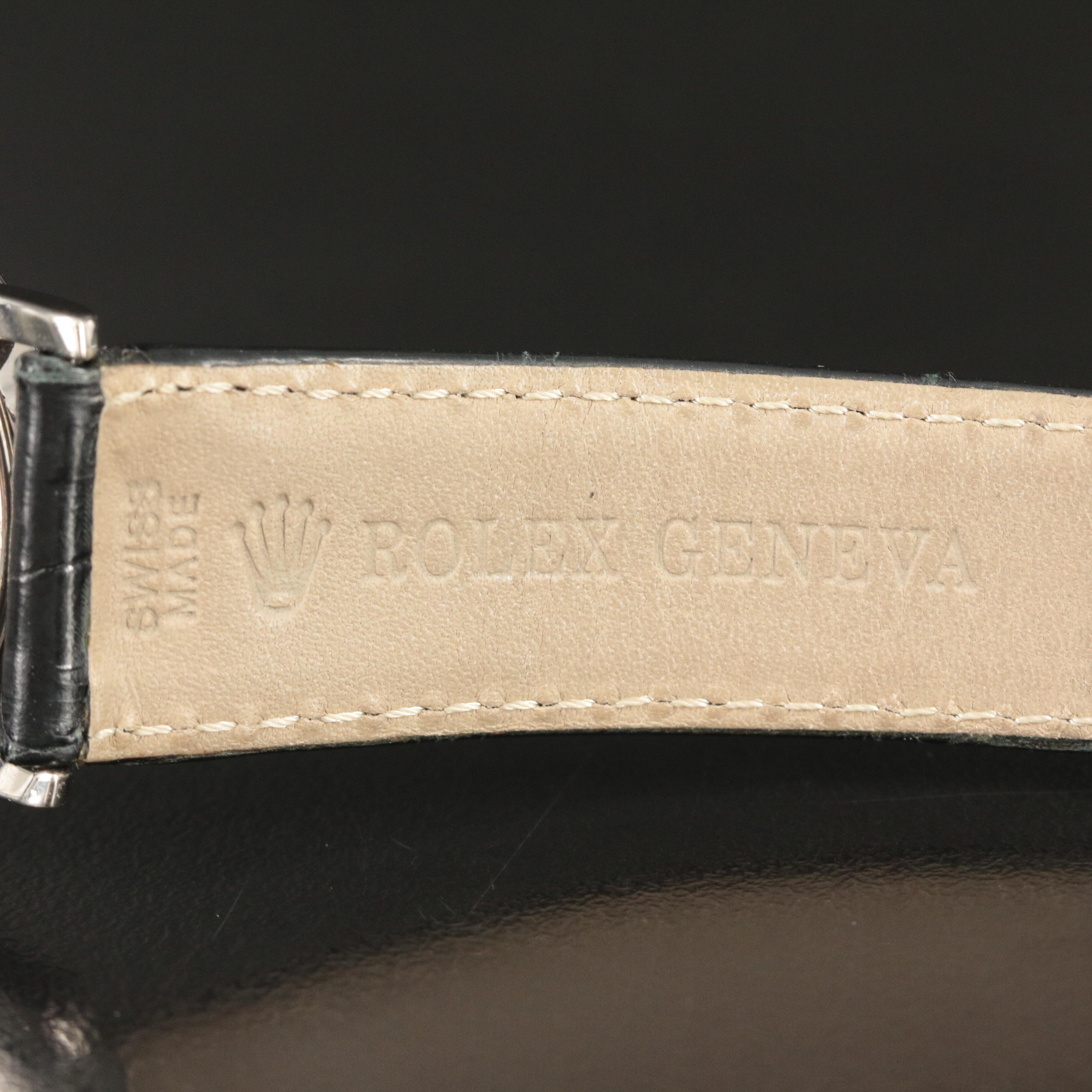 2005 18K Rolex Cellini Stem Wind Watch