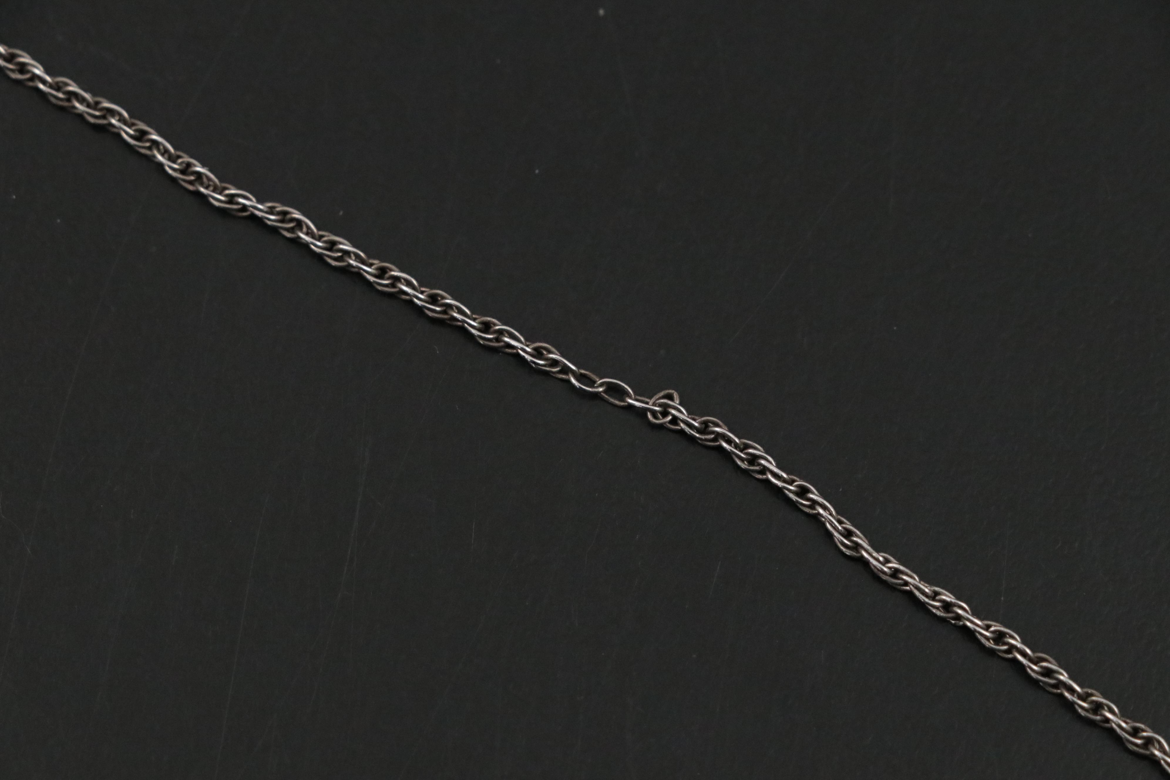 Sterling Silver Pince Nez Glasses on Chain