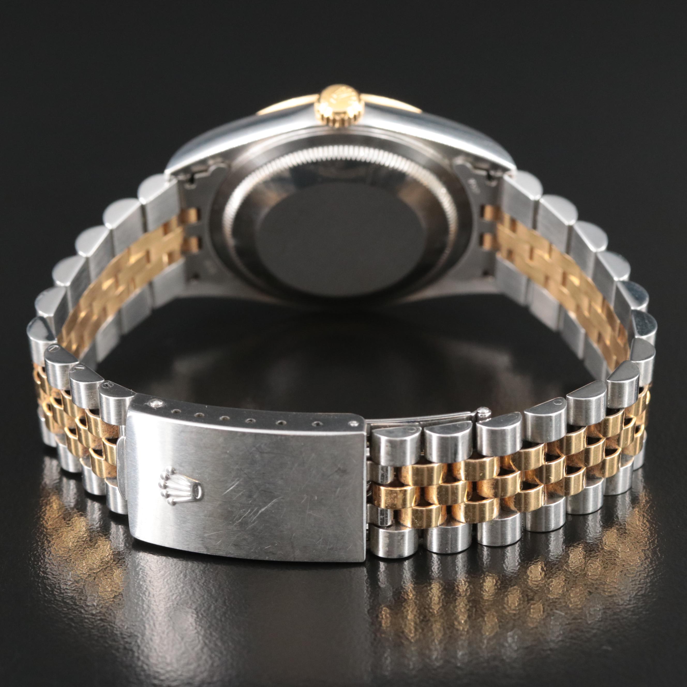 2000 Rolex Roman White Dial Datejust Watch