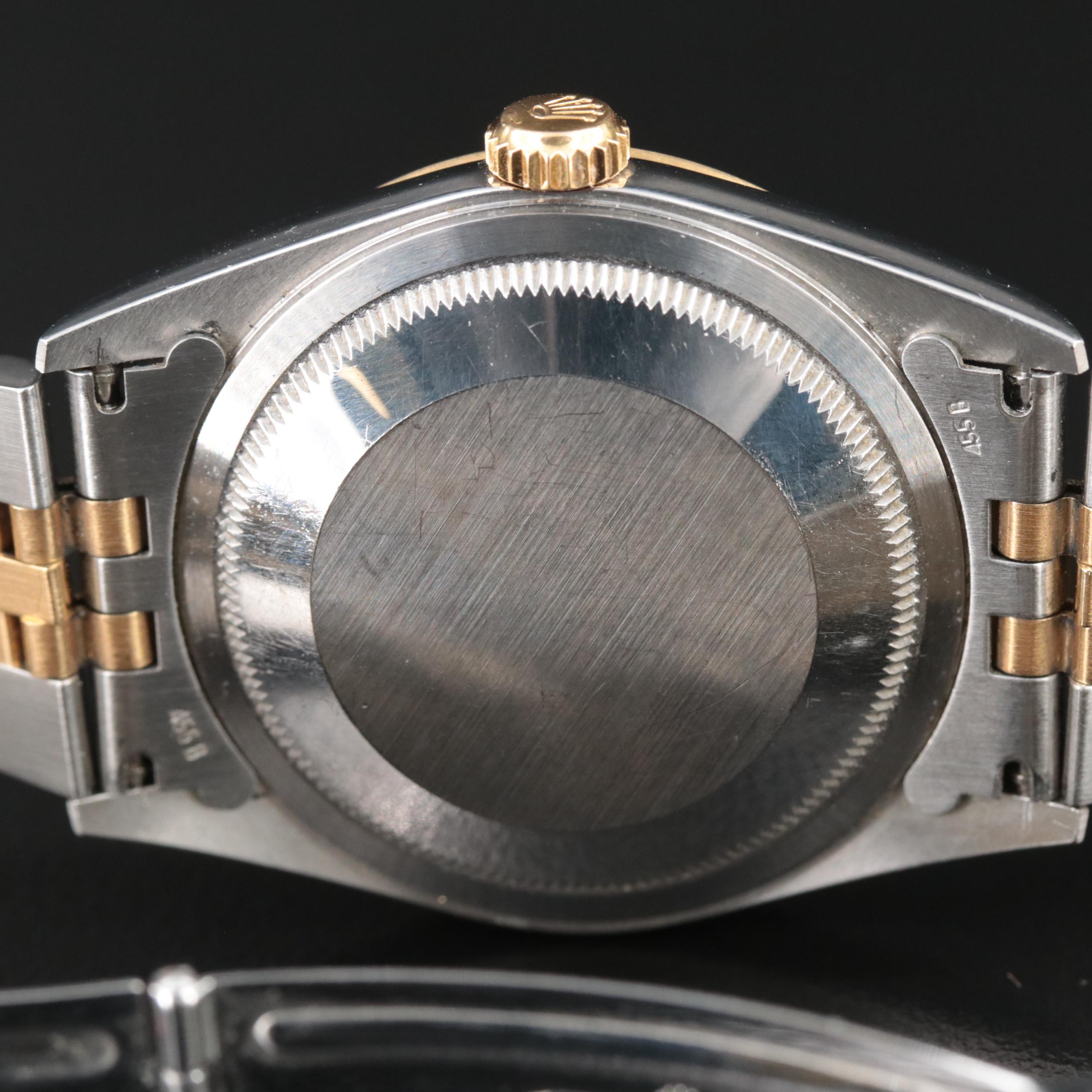 2000 Rolex Roman White Dial Datejust Watch