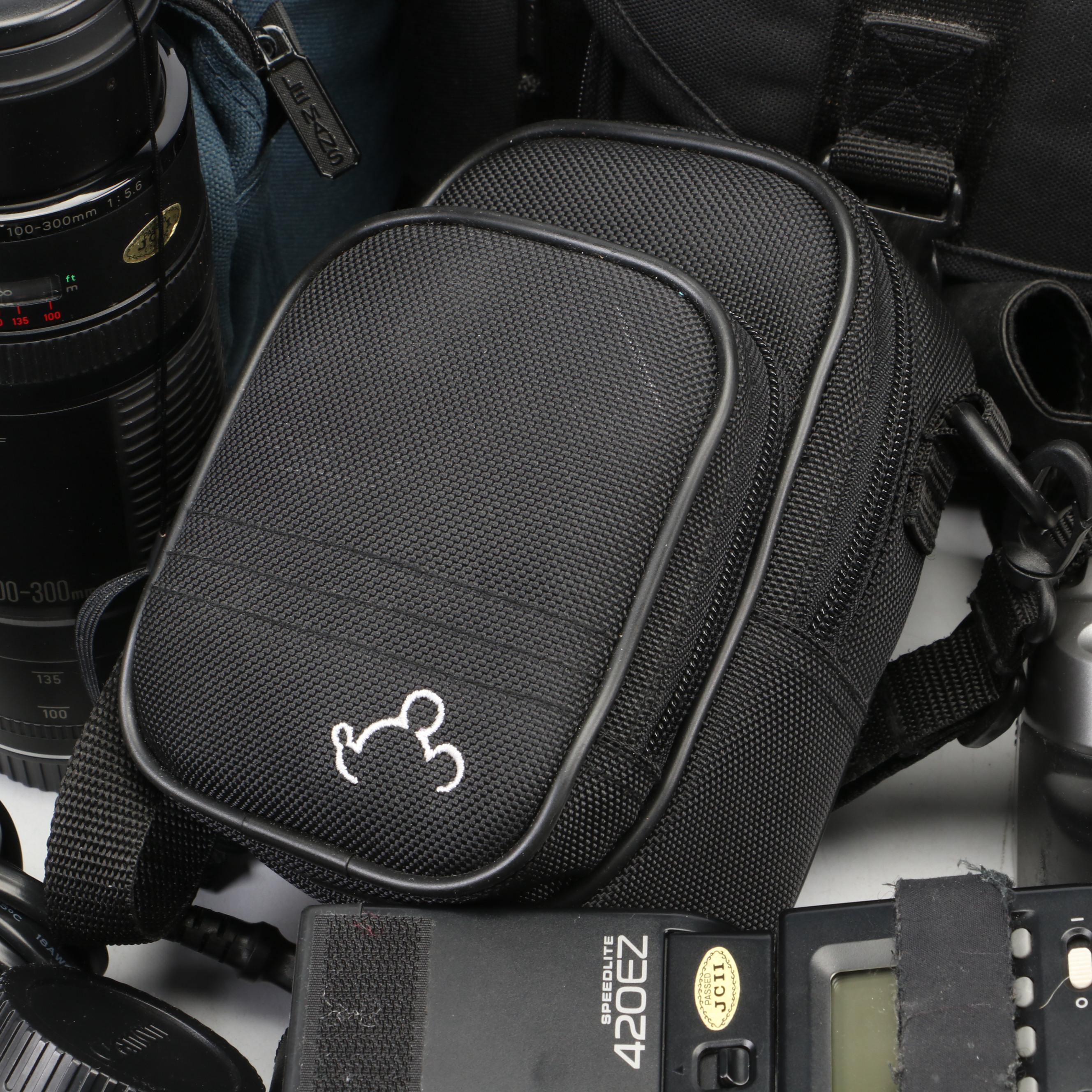 Minolta Vectis 40 Camera with Canon ZR70MC Digital Camcorder and More