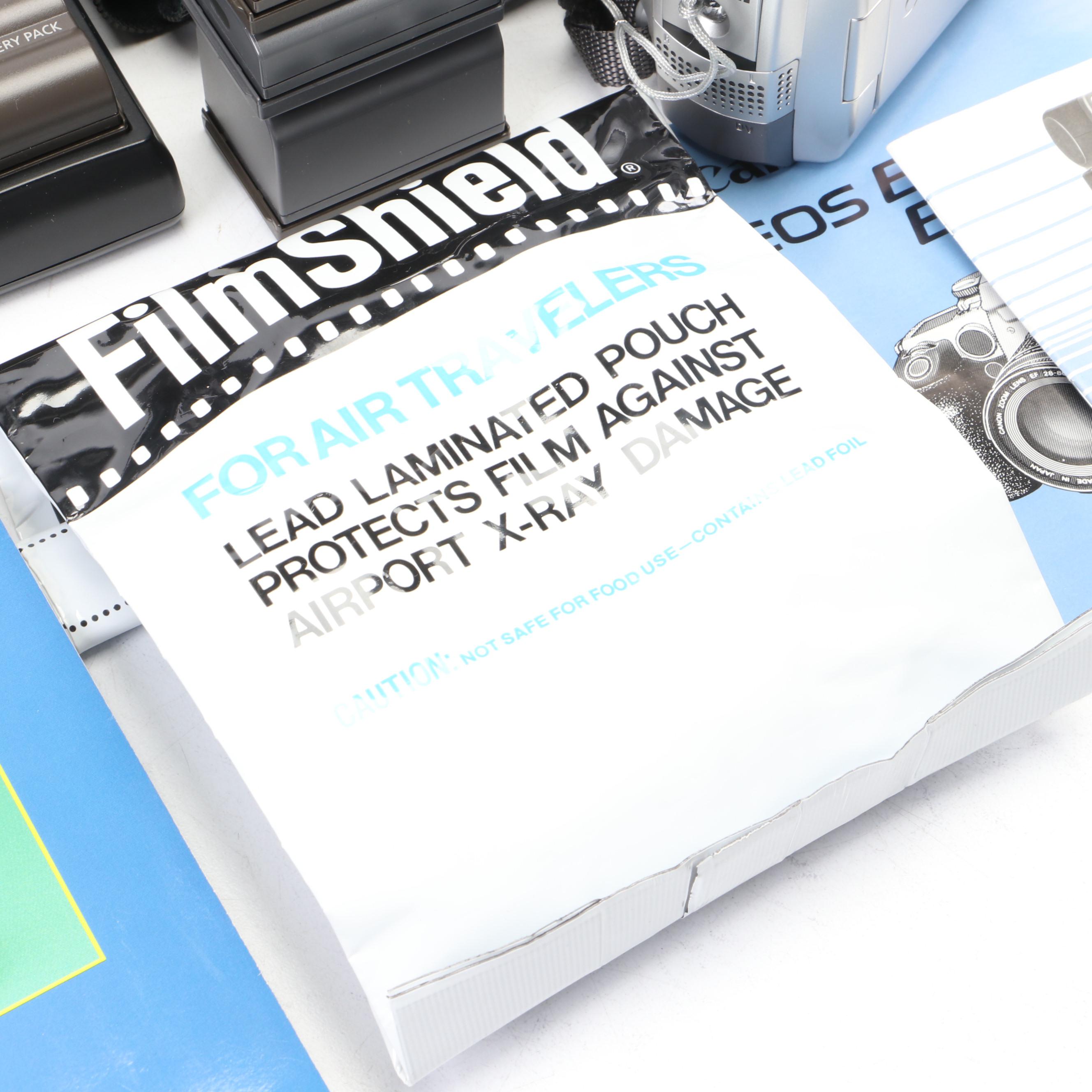 Minolta Vectis 40 Camera with Canon ZR70MC Digital Camcorder and More