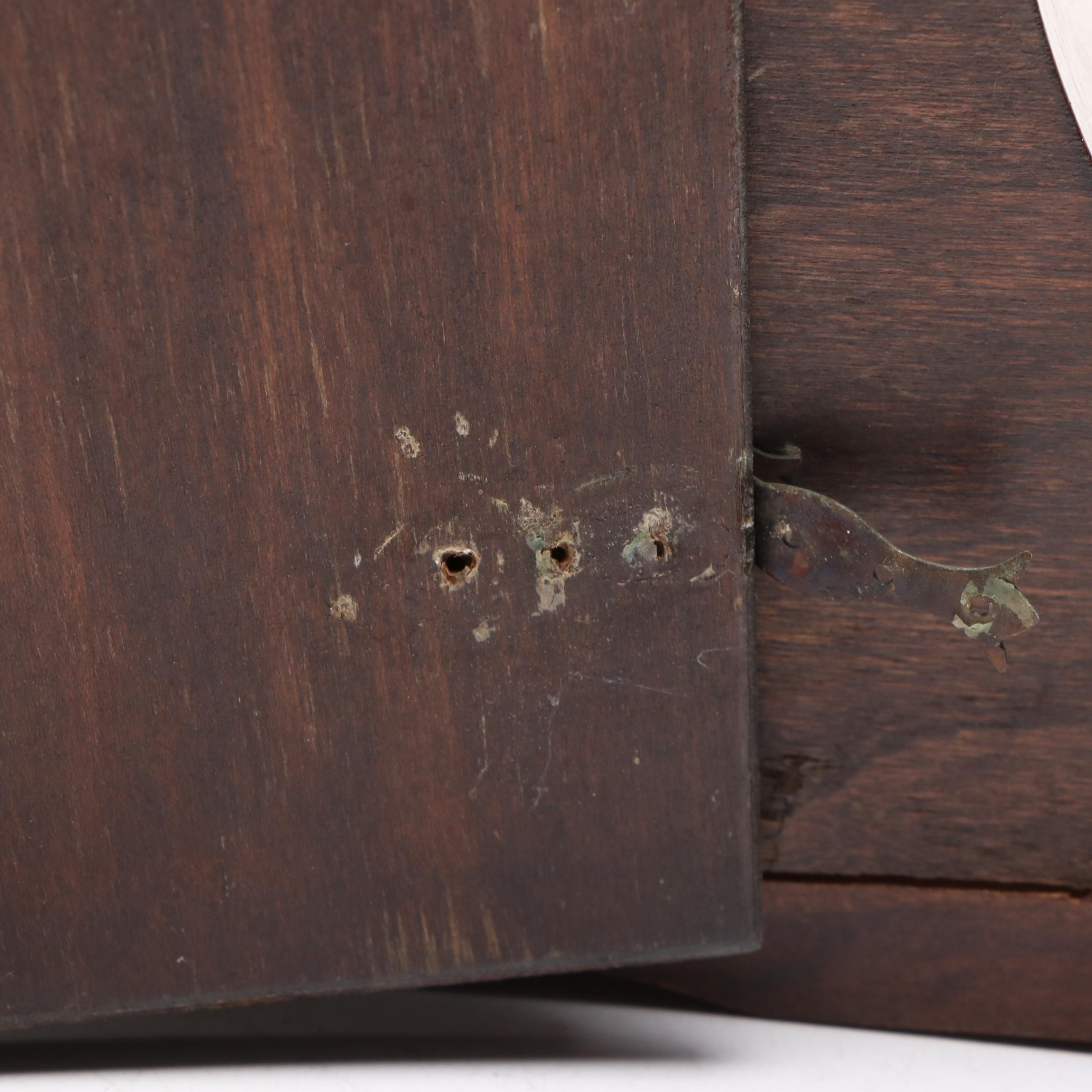 Ingraham "Crusader" Mahogany 8 Day Mantel Clock, 1940s