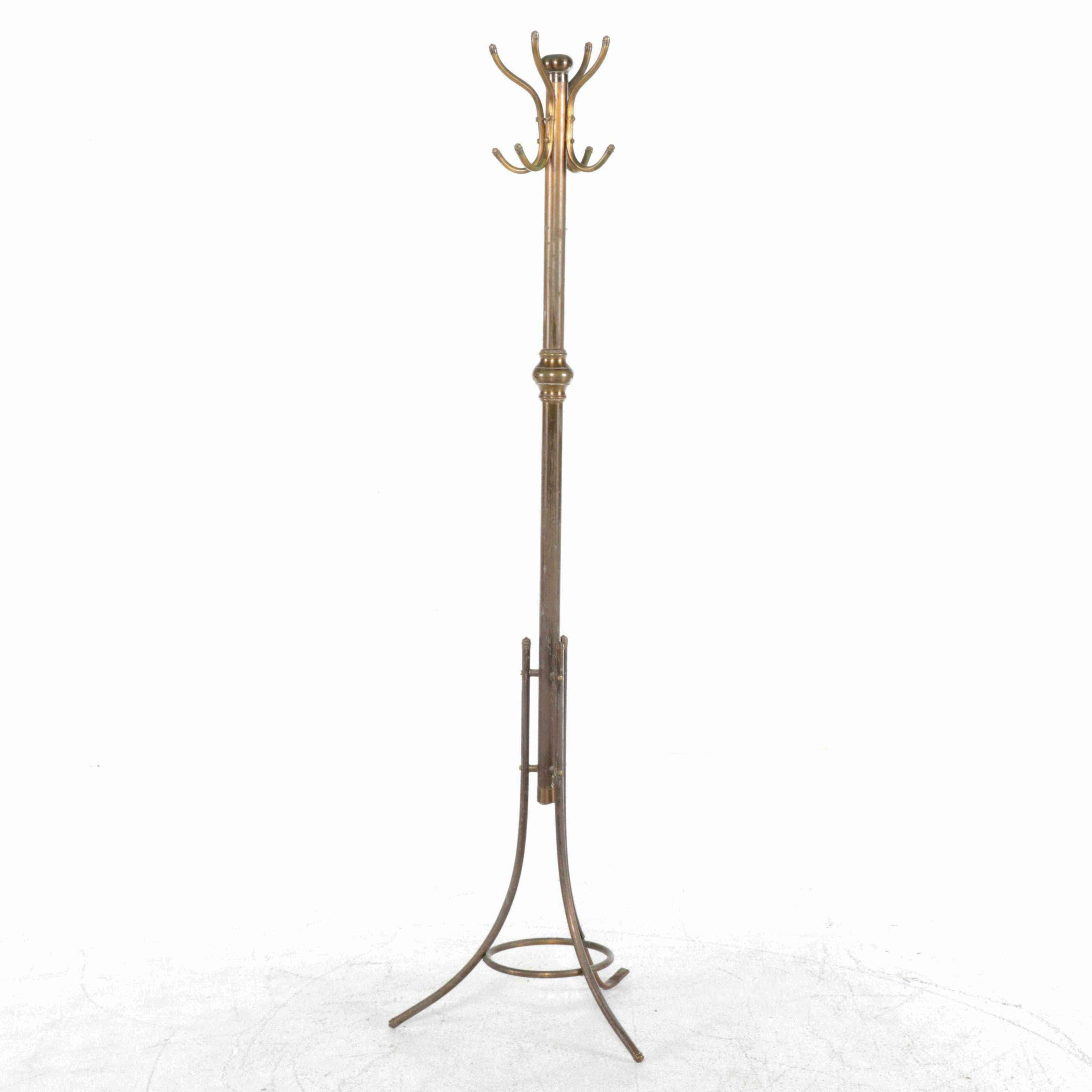 Victorian Style Metal Plated Coat Rack