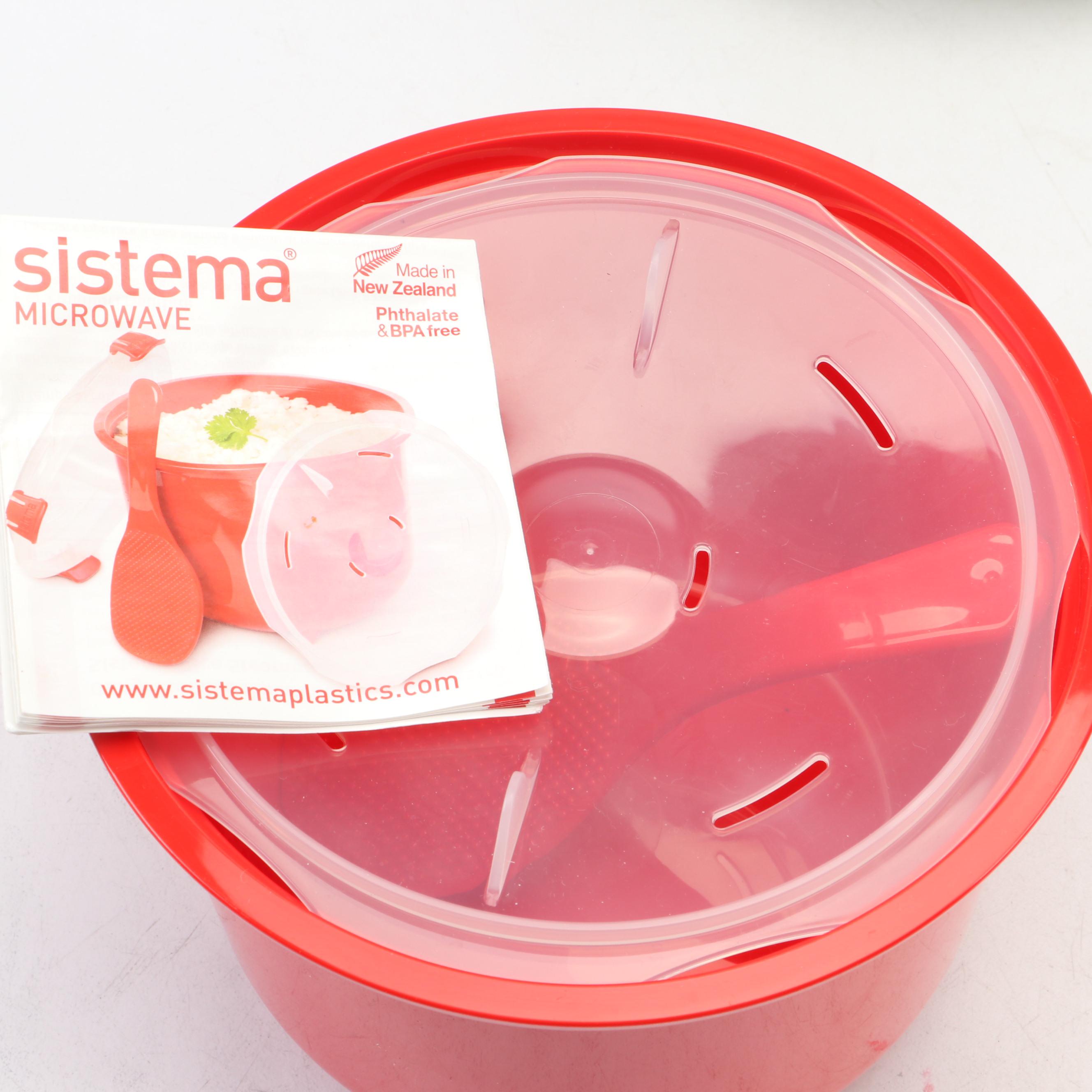 Wolfgang Puck Bistro Collection Rice Cooker with Sistema Rice Steamer and More