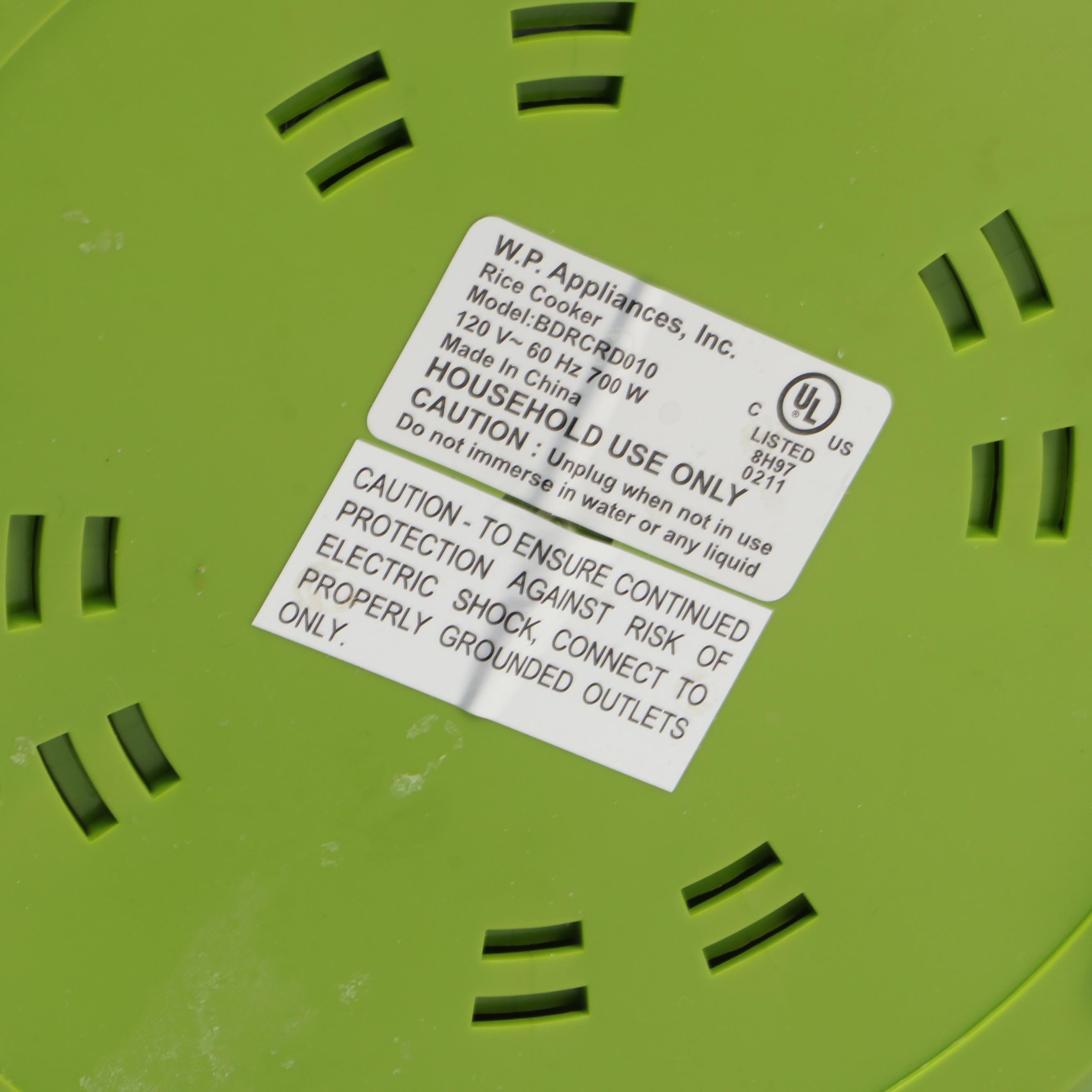 Wolfgang Puck Bistro Collection Rice Cooker with Sistema Rice Steamer and More