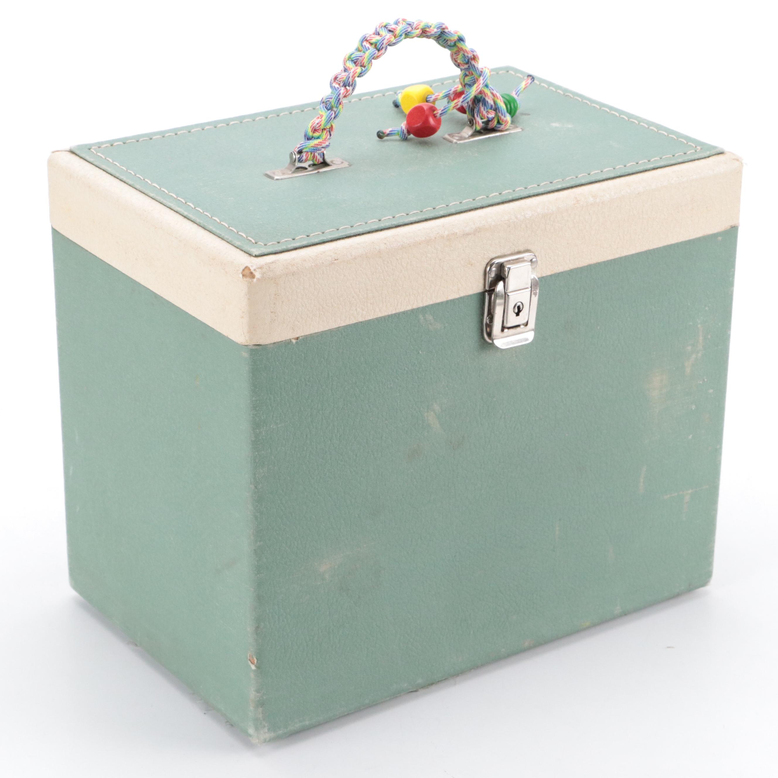 Singer 221K Featherweight Portable Sewing Machine, Mid-20th Century