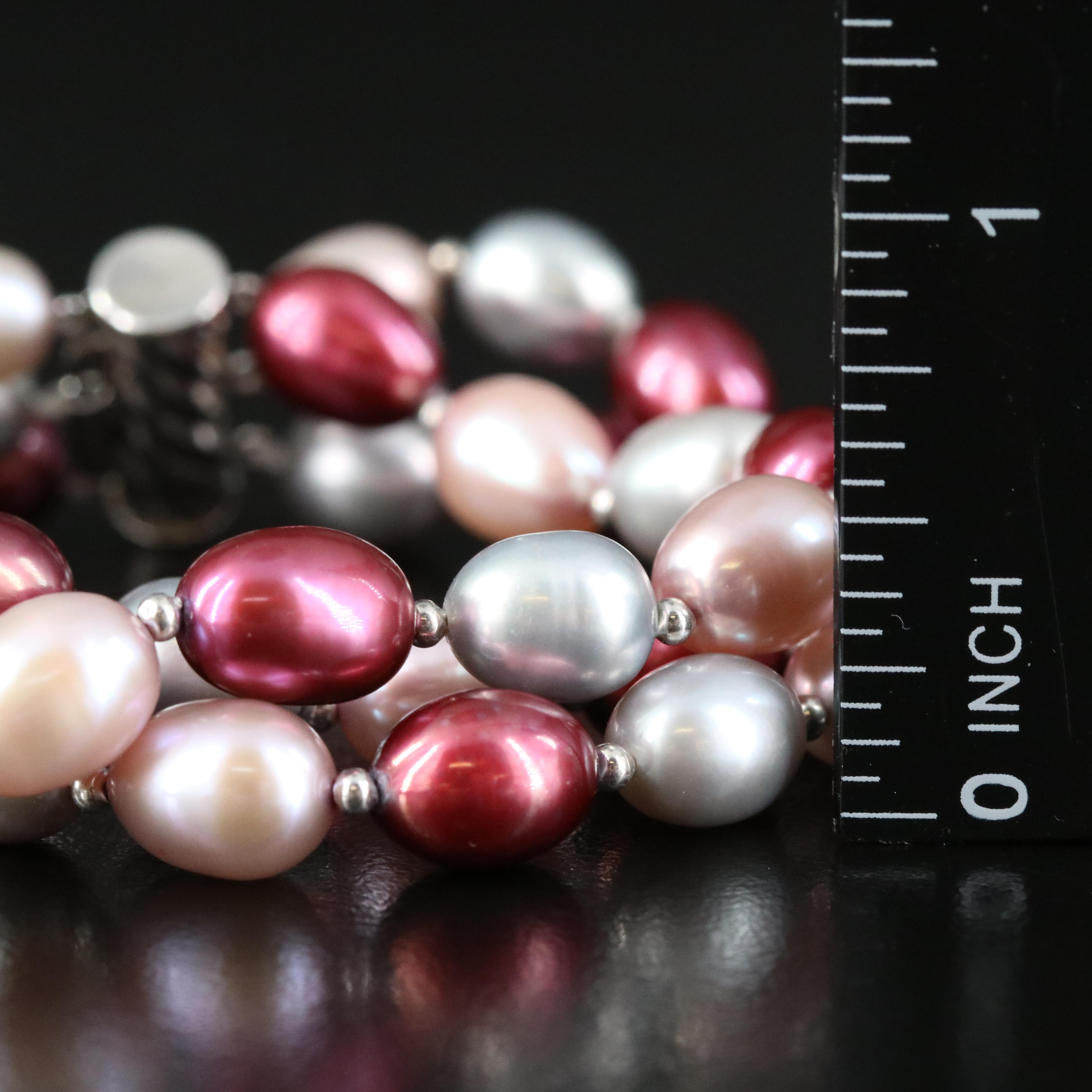 14K Pearl Triple Strand Bracelet