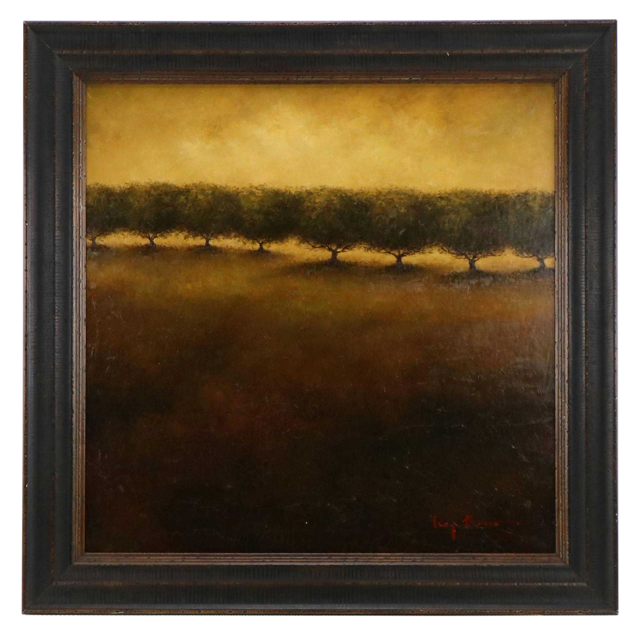 Roy Bowen Landscape Oil Painting of Trees EBTH