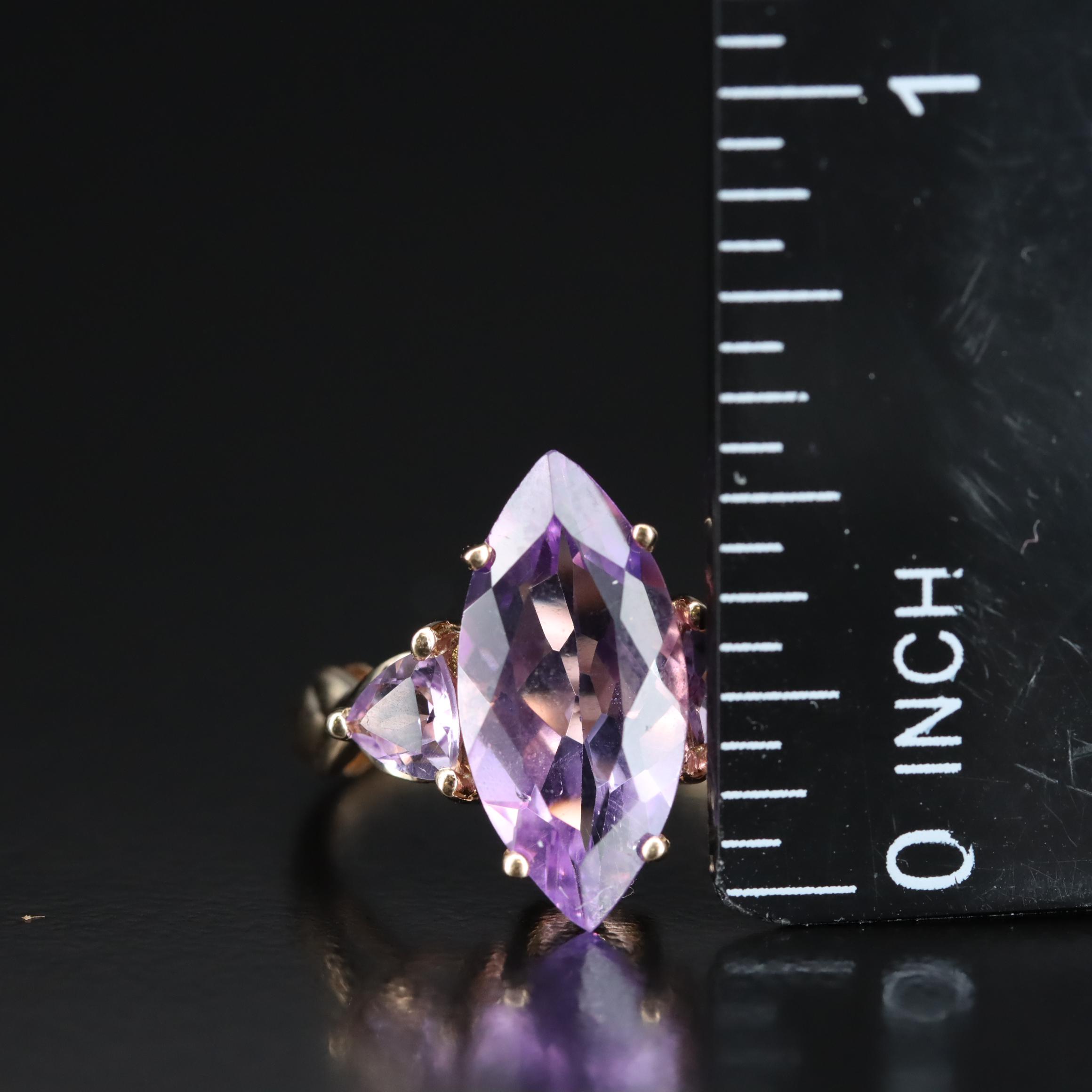 10K Amethyst Ring