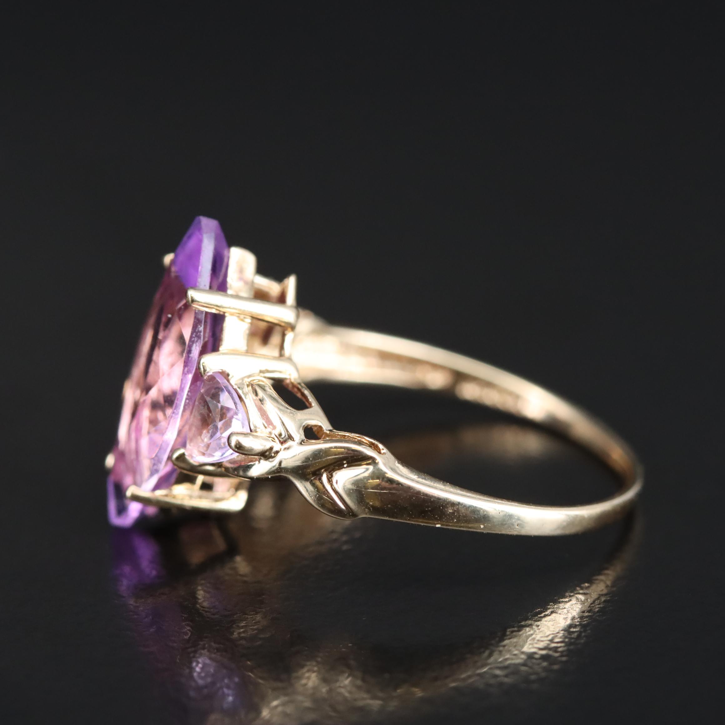 10K Amethyst Ring