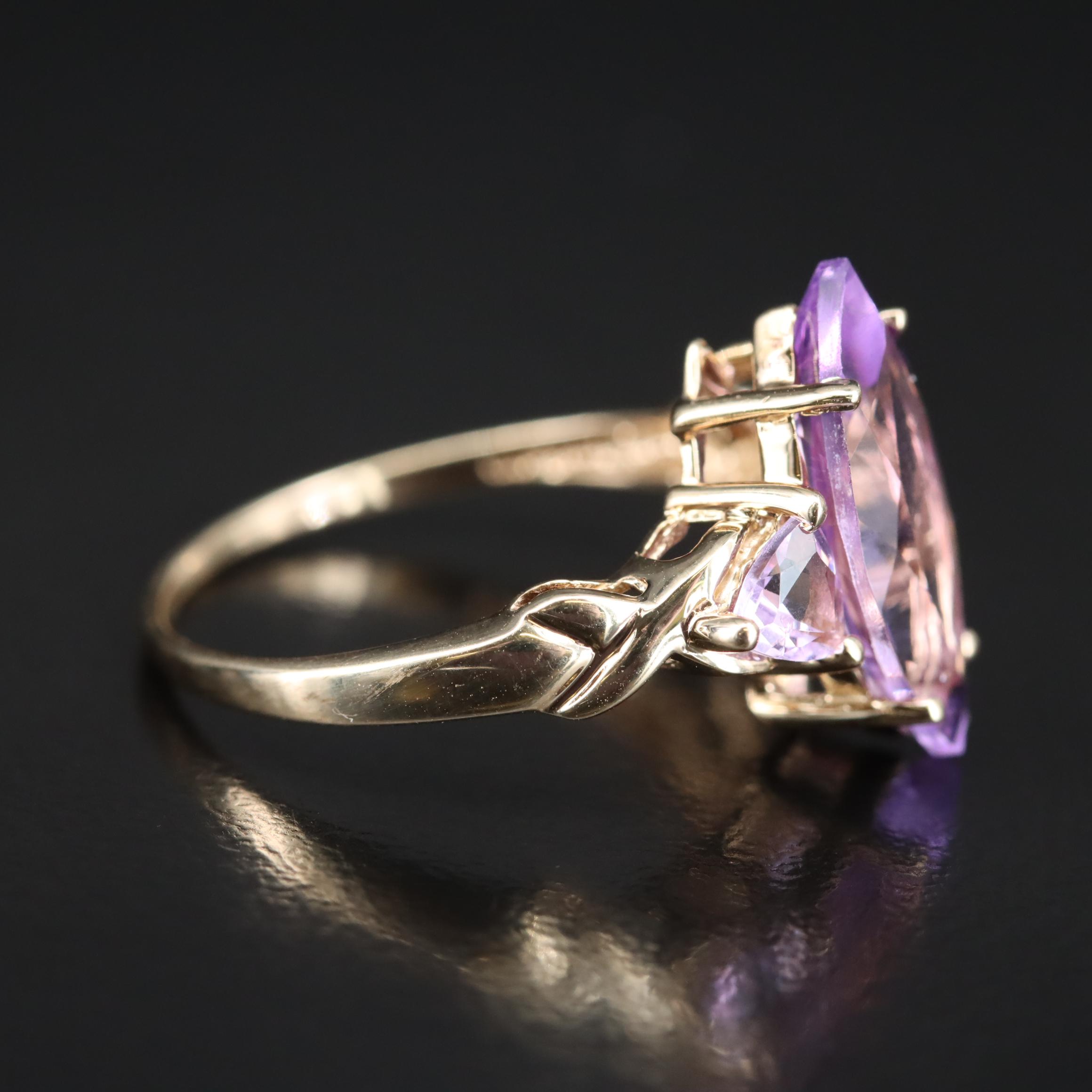 10K Amethyst Ring