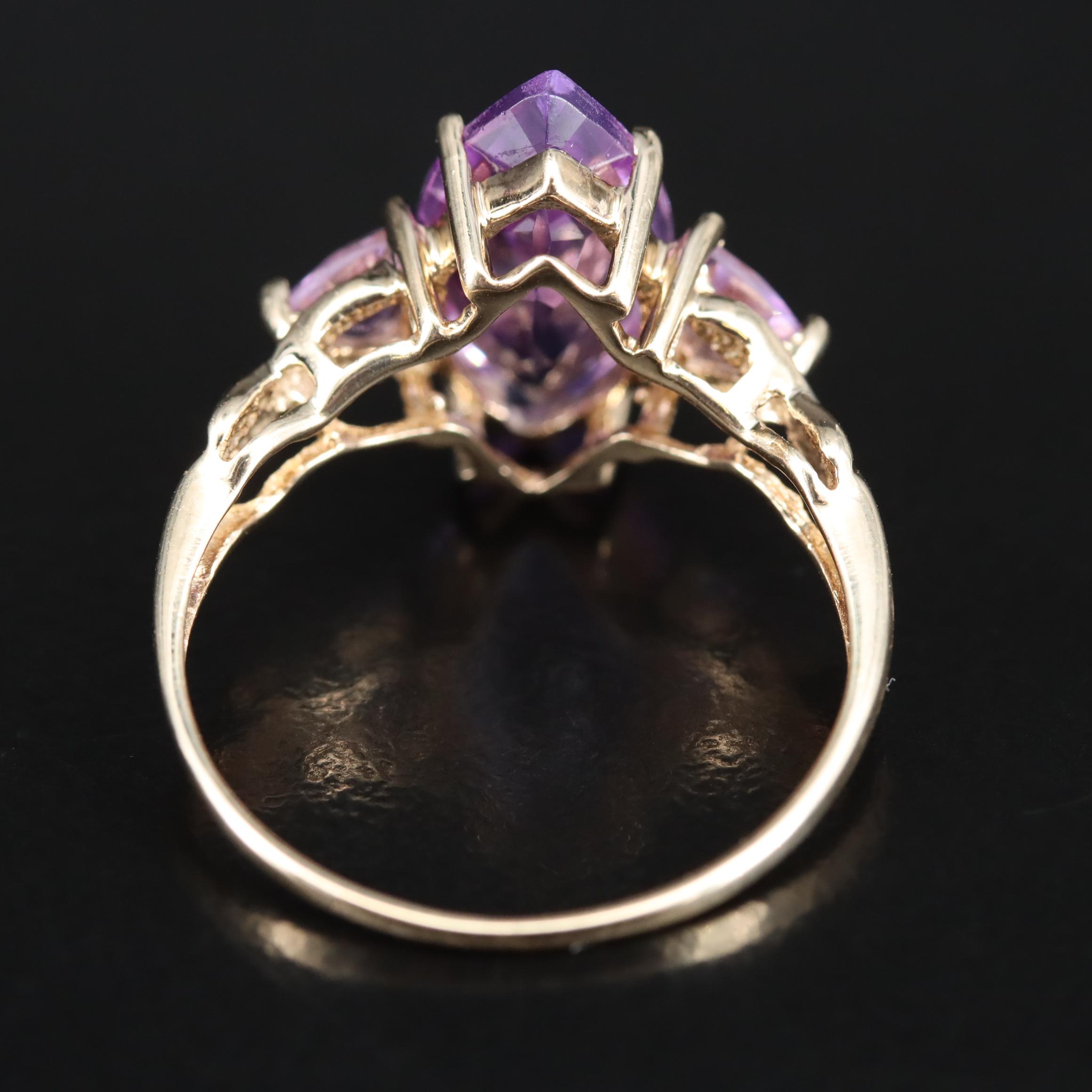 10K Amethyst Ring