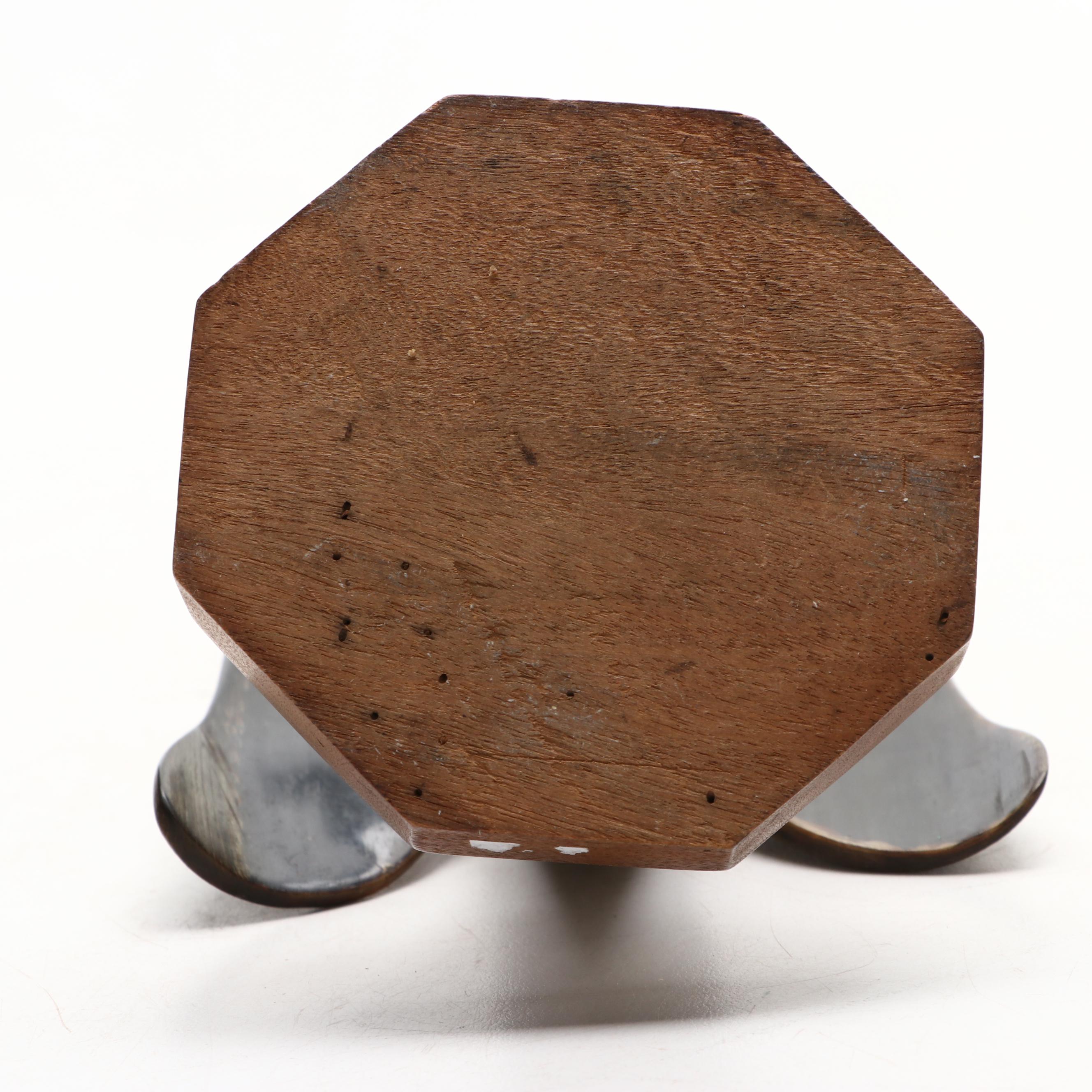 Hand-Carved Horn Eagle Figure, 1945