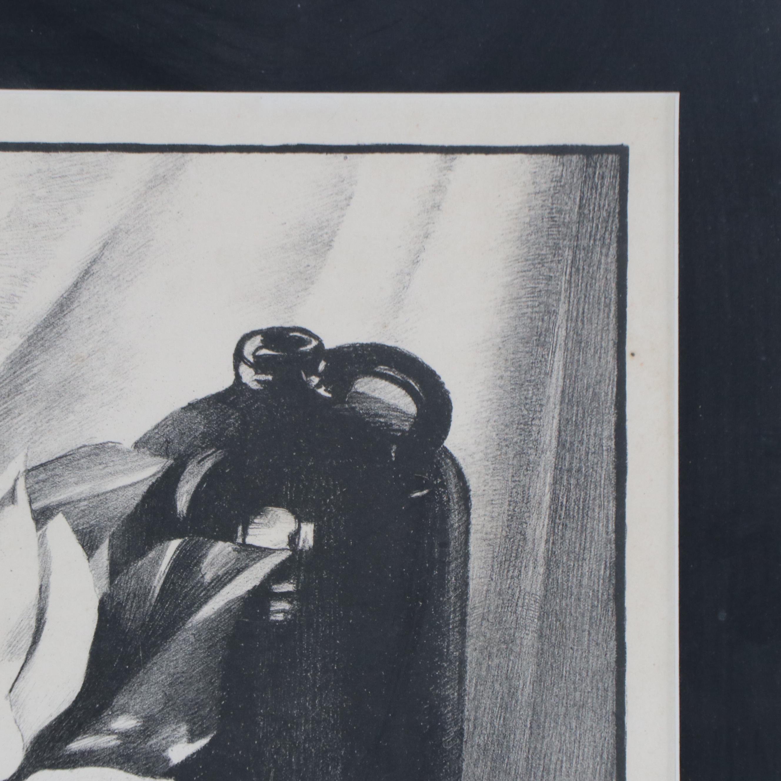 E. Sophonisba Hergesheimer Lithograph "A Southern Magnolia"