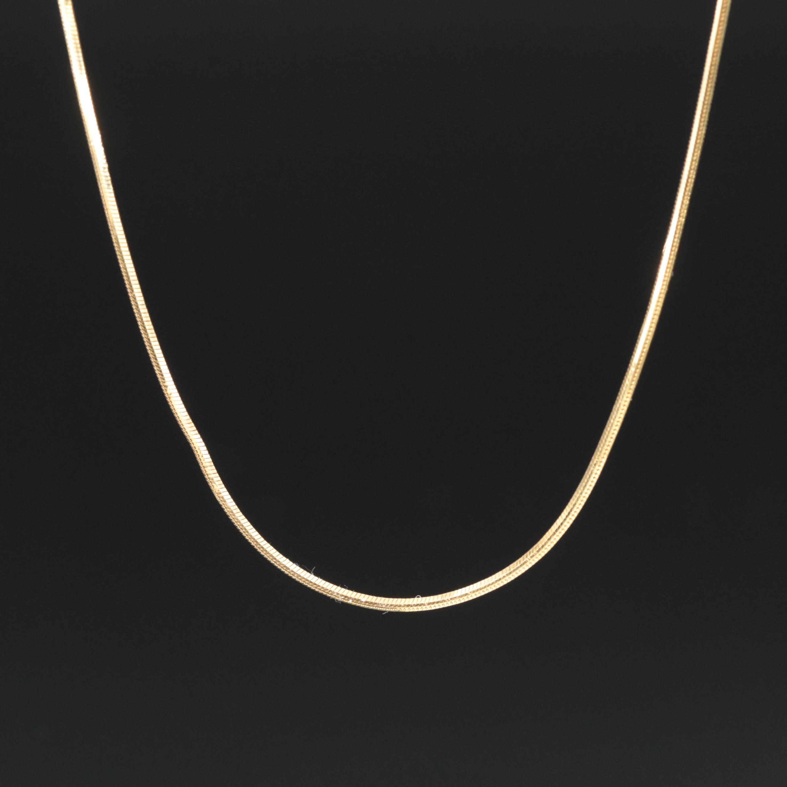 Italian 14K Snake Chain Necklace