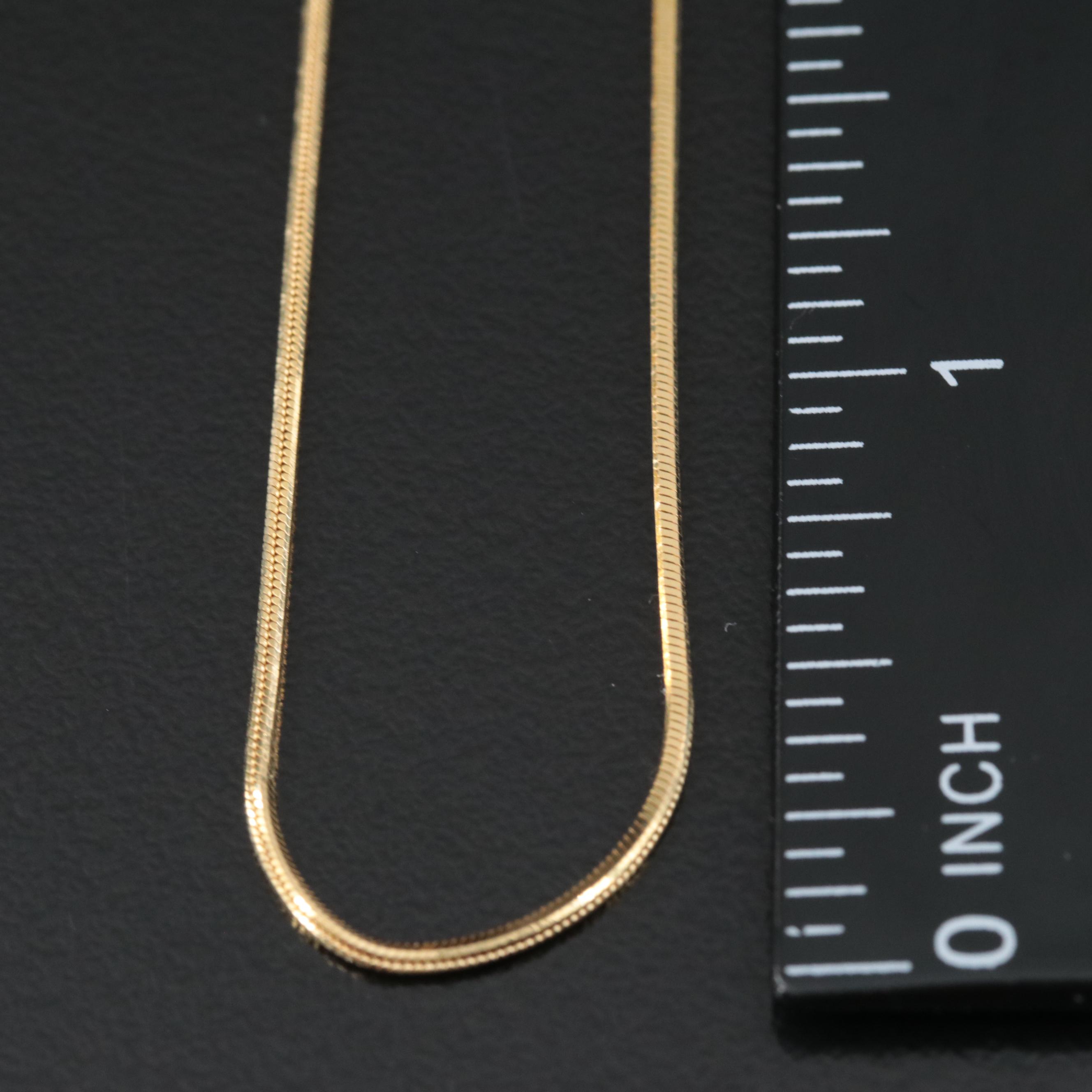 Italian 14K Snake Chain Necklace