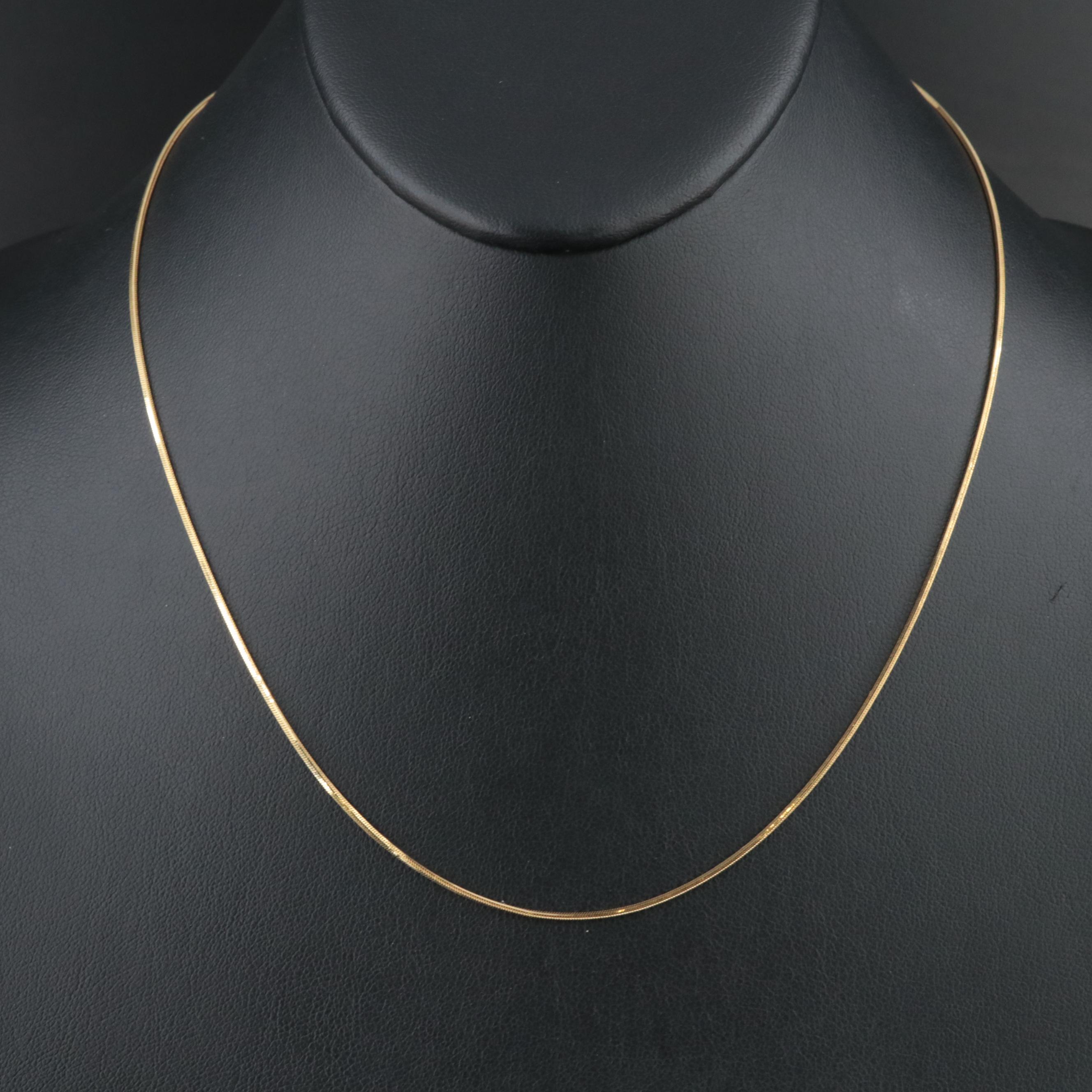 Italian 14K Snake Chain Necklace