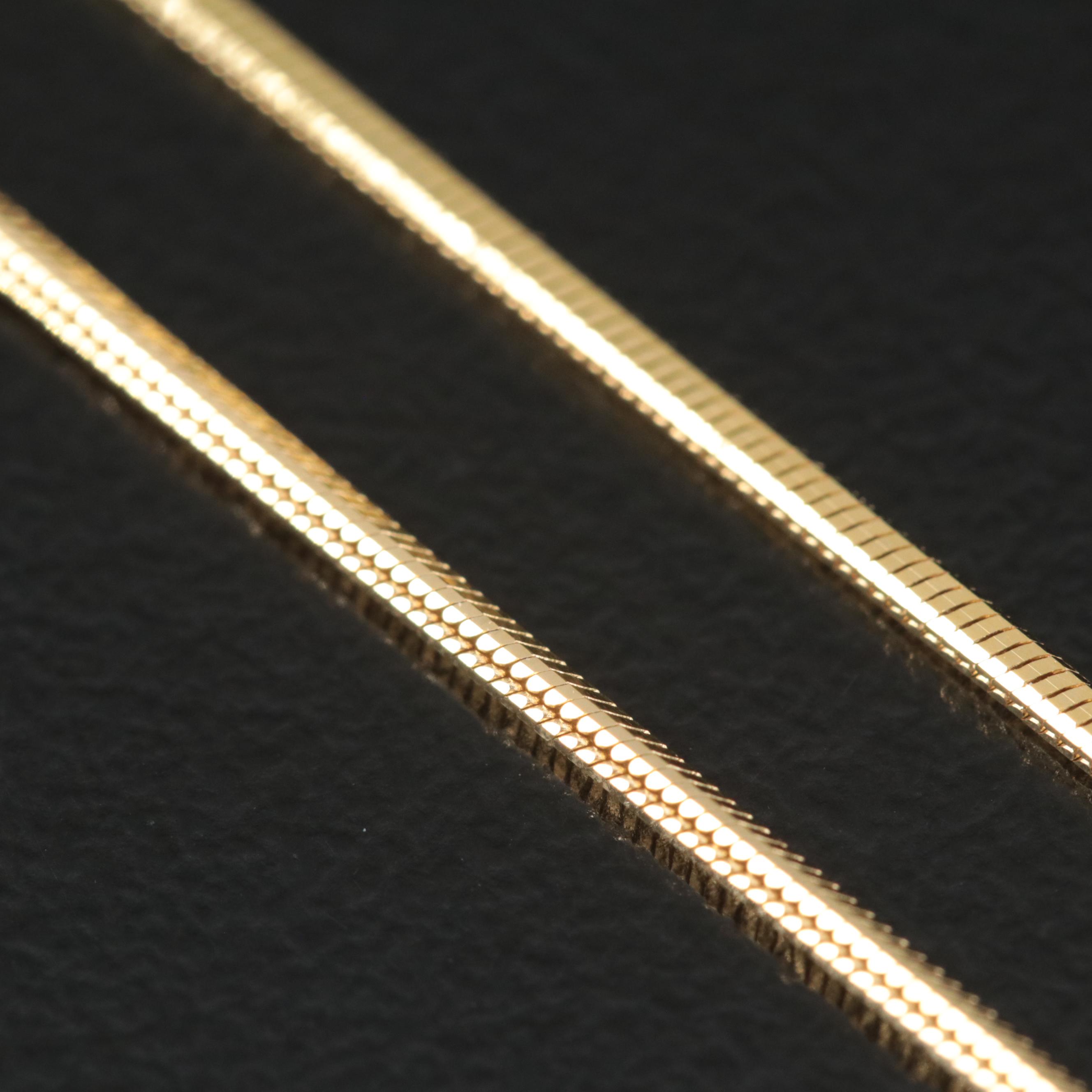 Italian 14K Snake Chain Necklace