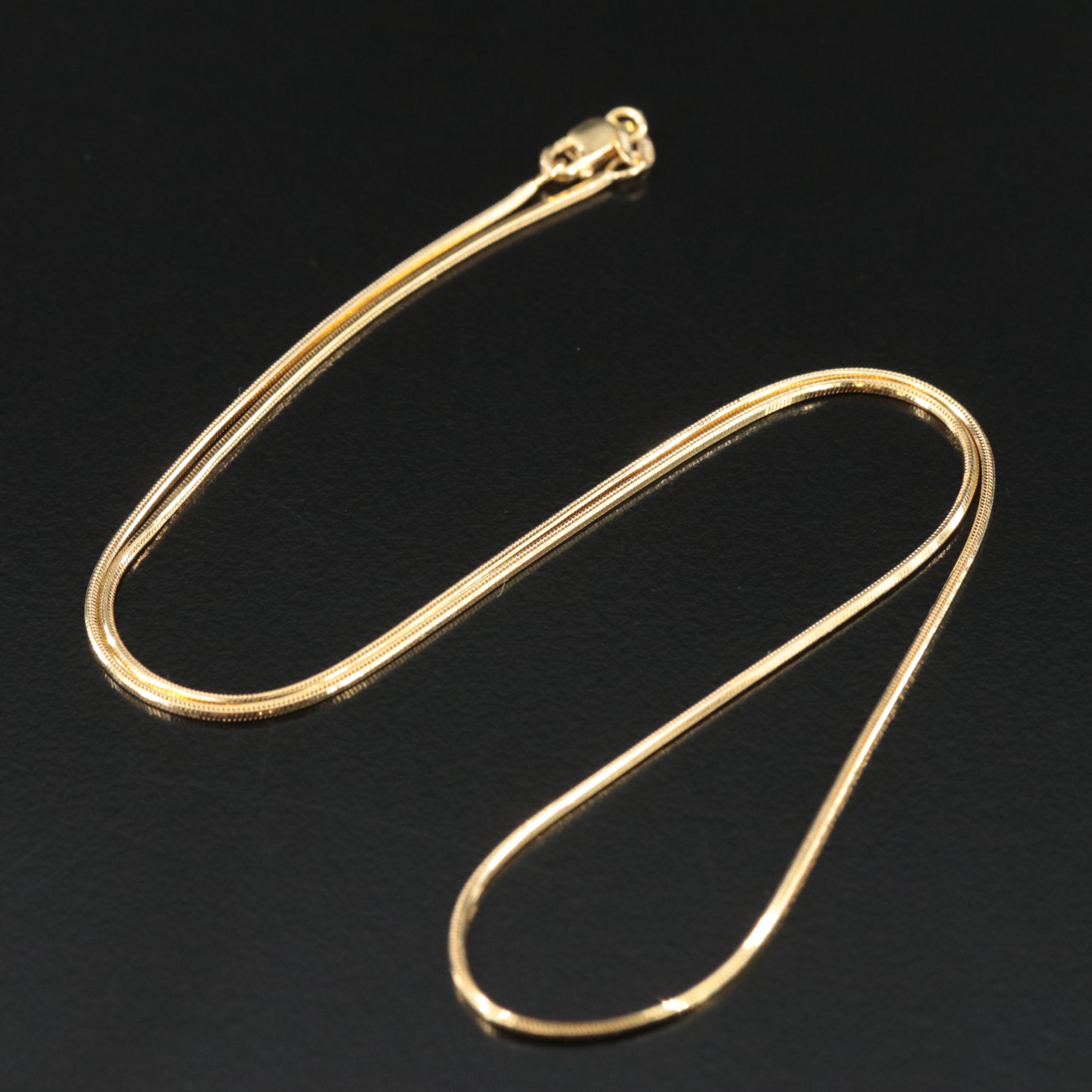Italian 14K Snake Chain Necklace