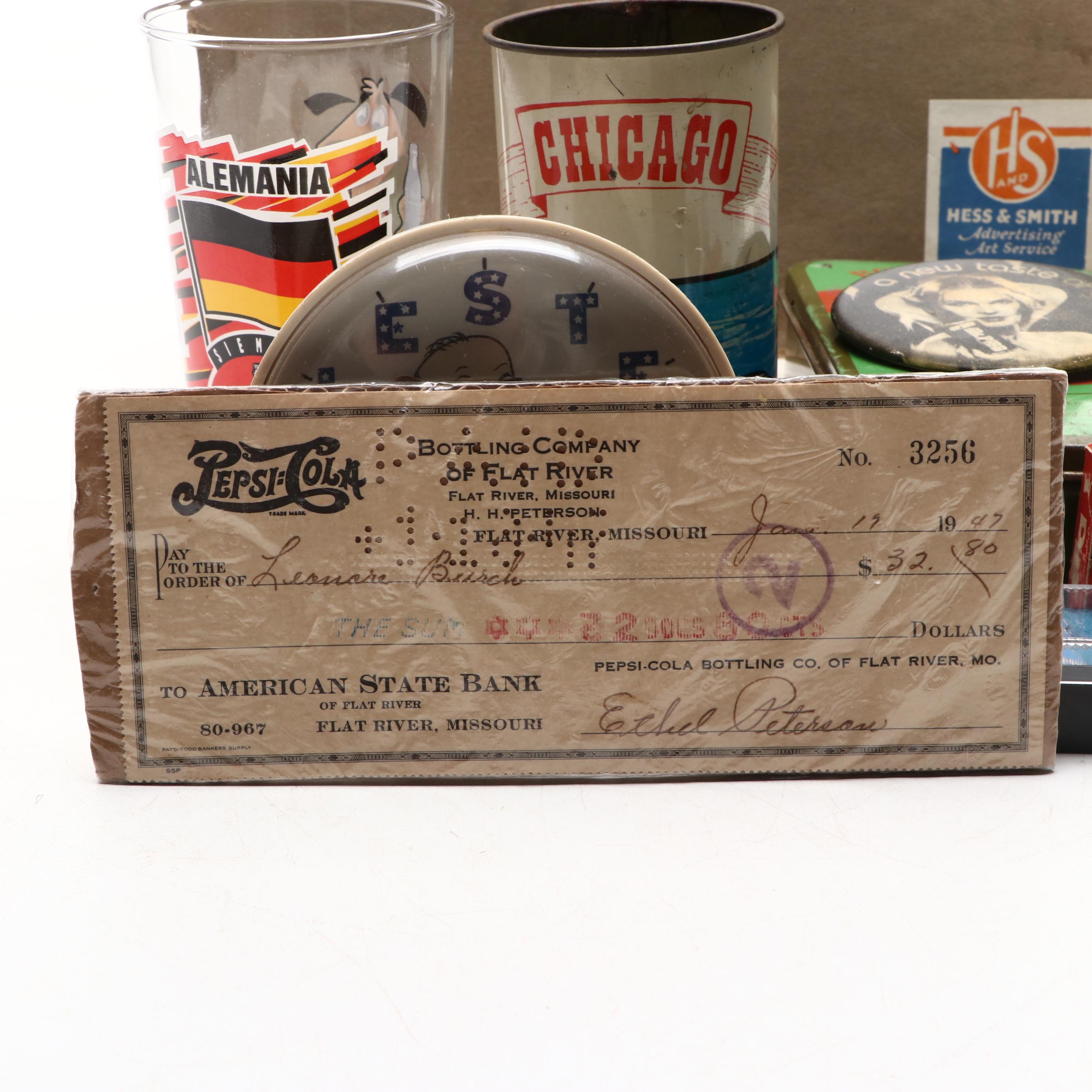 Coca-Cola, Meadow Gold Ice Cream, and More Political and Advertising Memorabilia