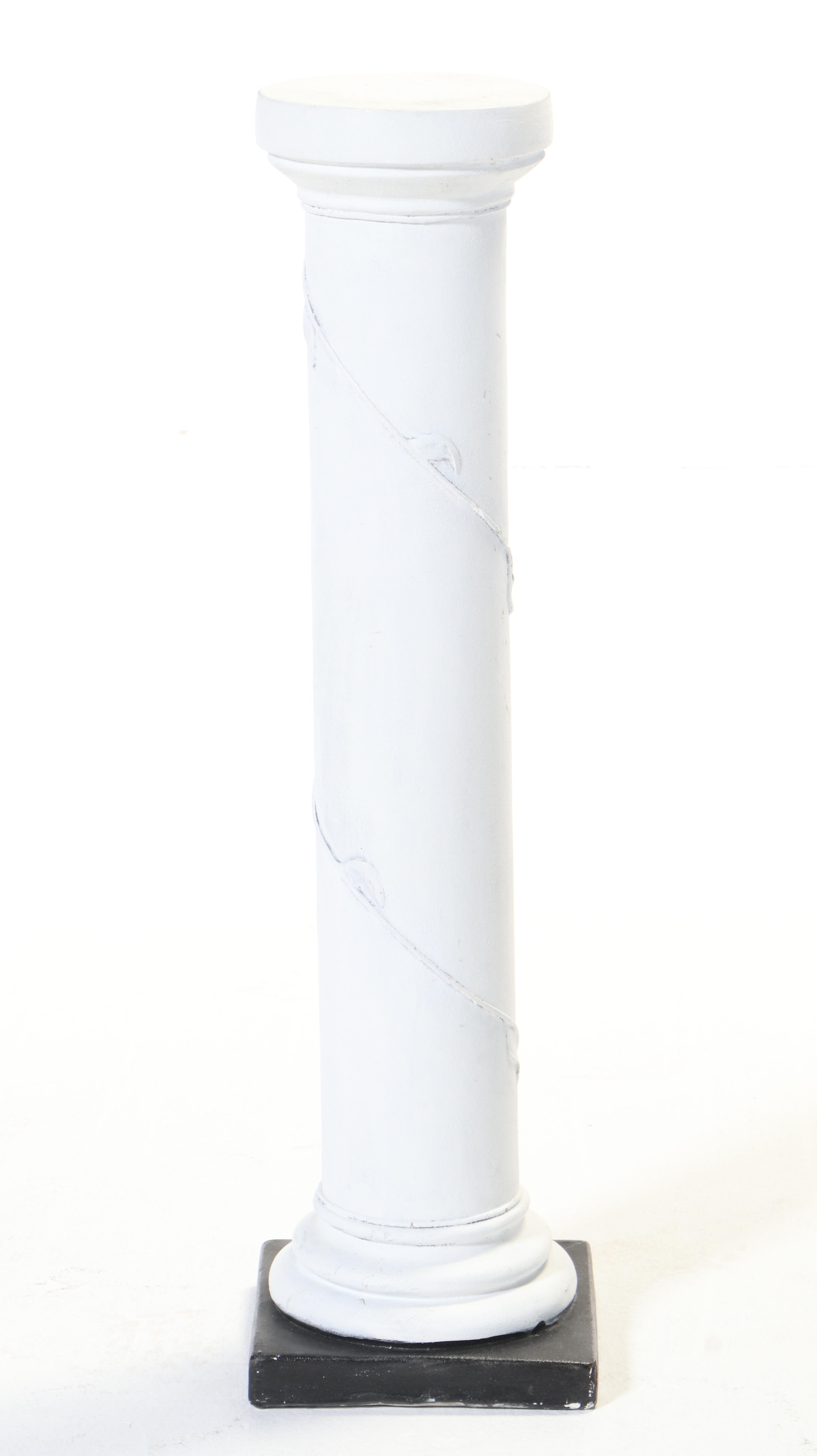 Two Neoclassical Style Plaster Display Pedestals