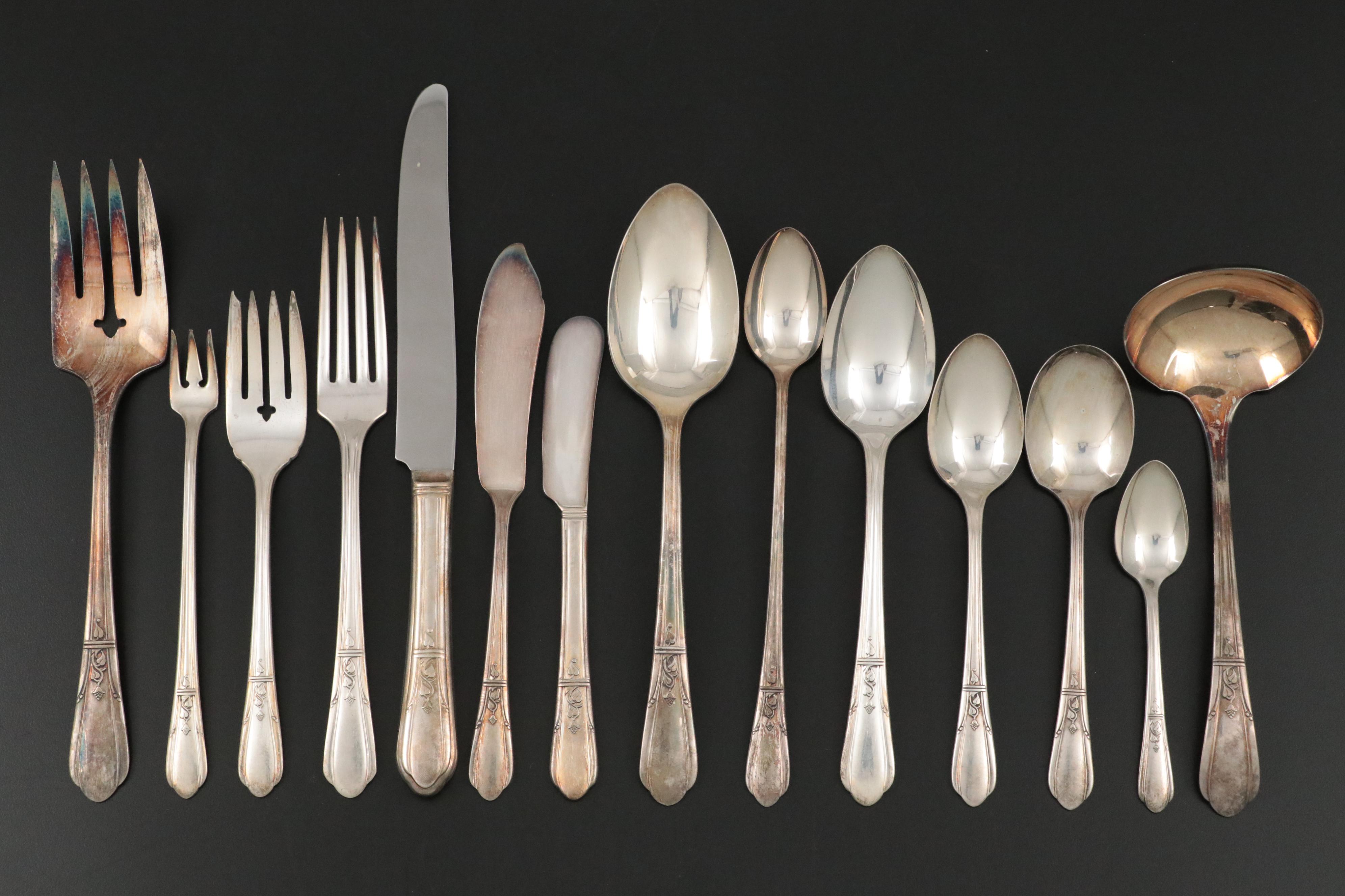 Simeon L. & George H. Rogers Company Silver Plate Dinner Forks and More
