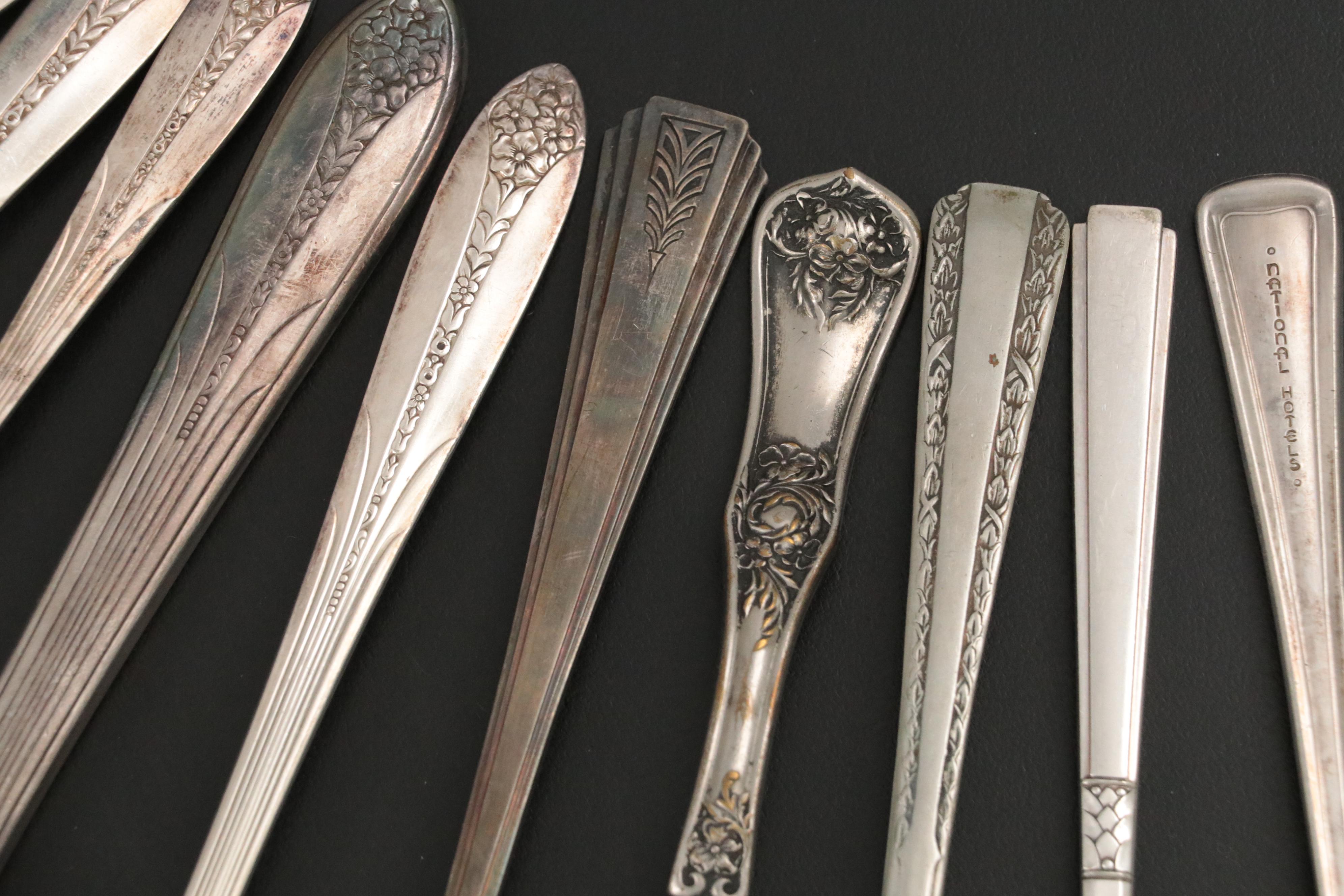 Simeon L. & George H. Rogers Company Silver Plate Dinner Forks and More